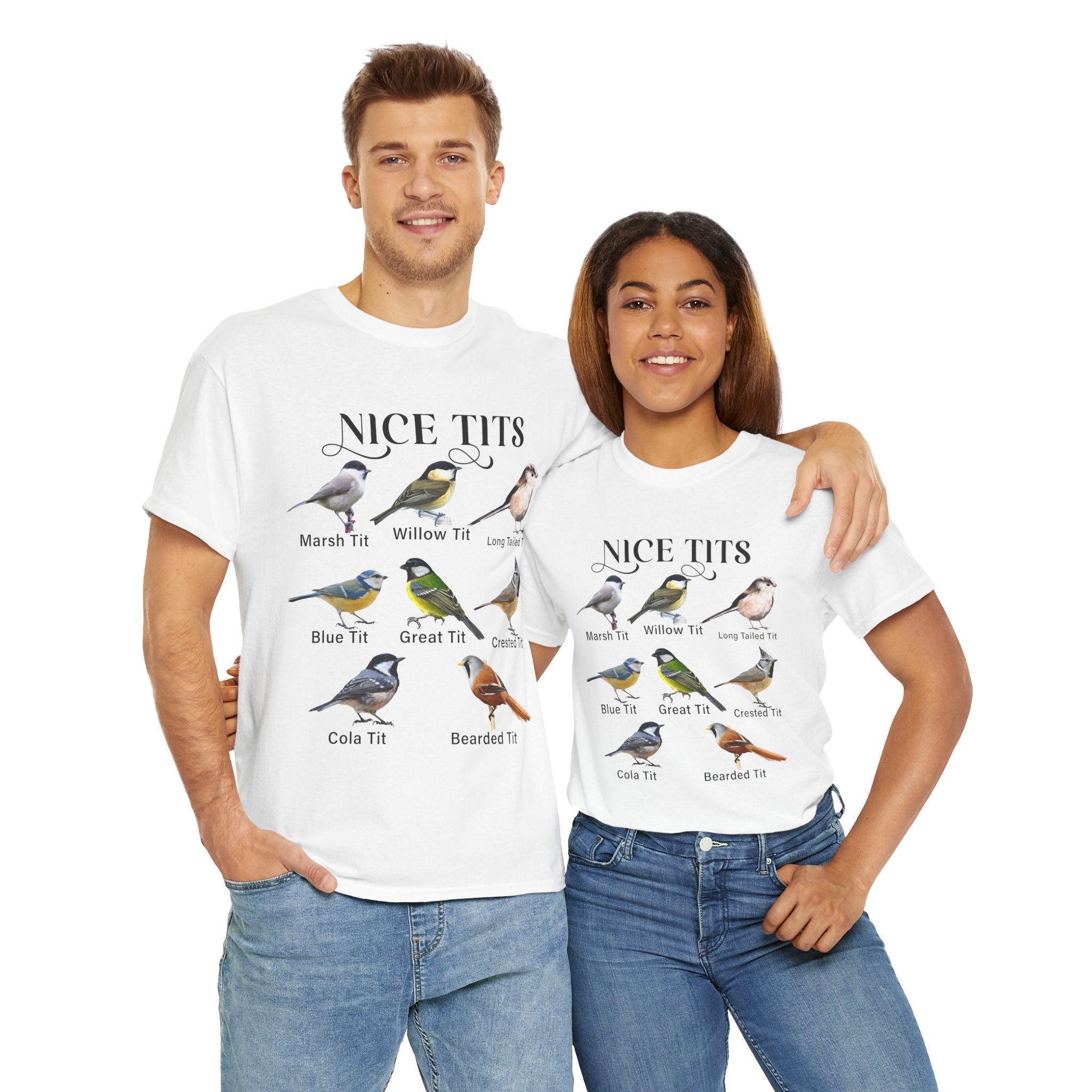 Nice Tits Birds Funny T-Shirt Printify
