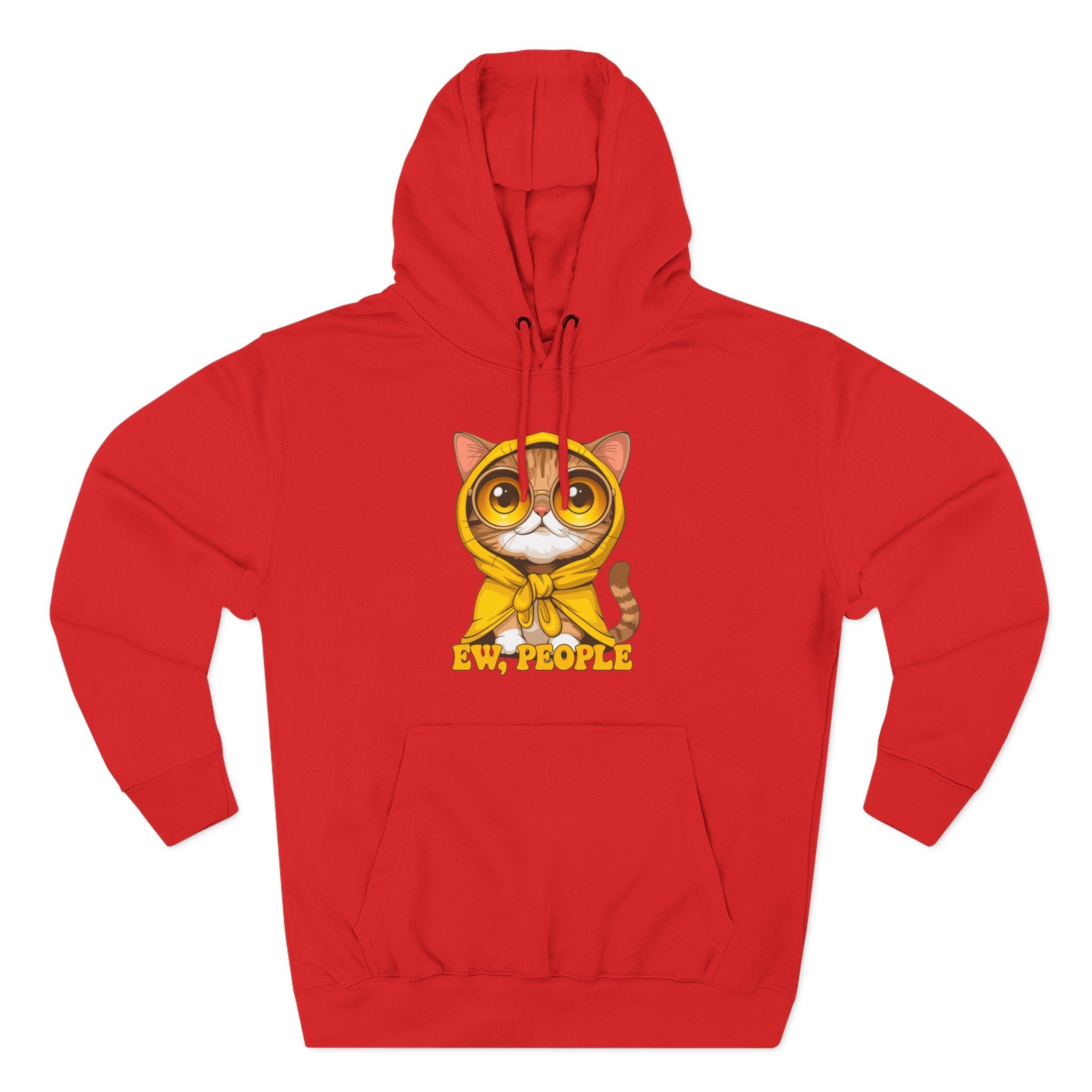 Cat in Raincoat Hoodie Printify