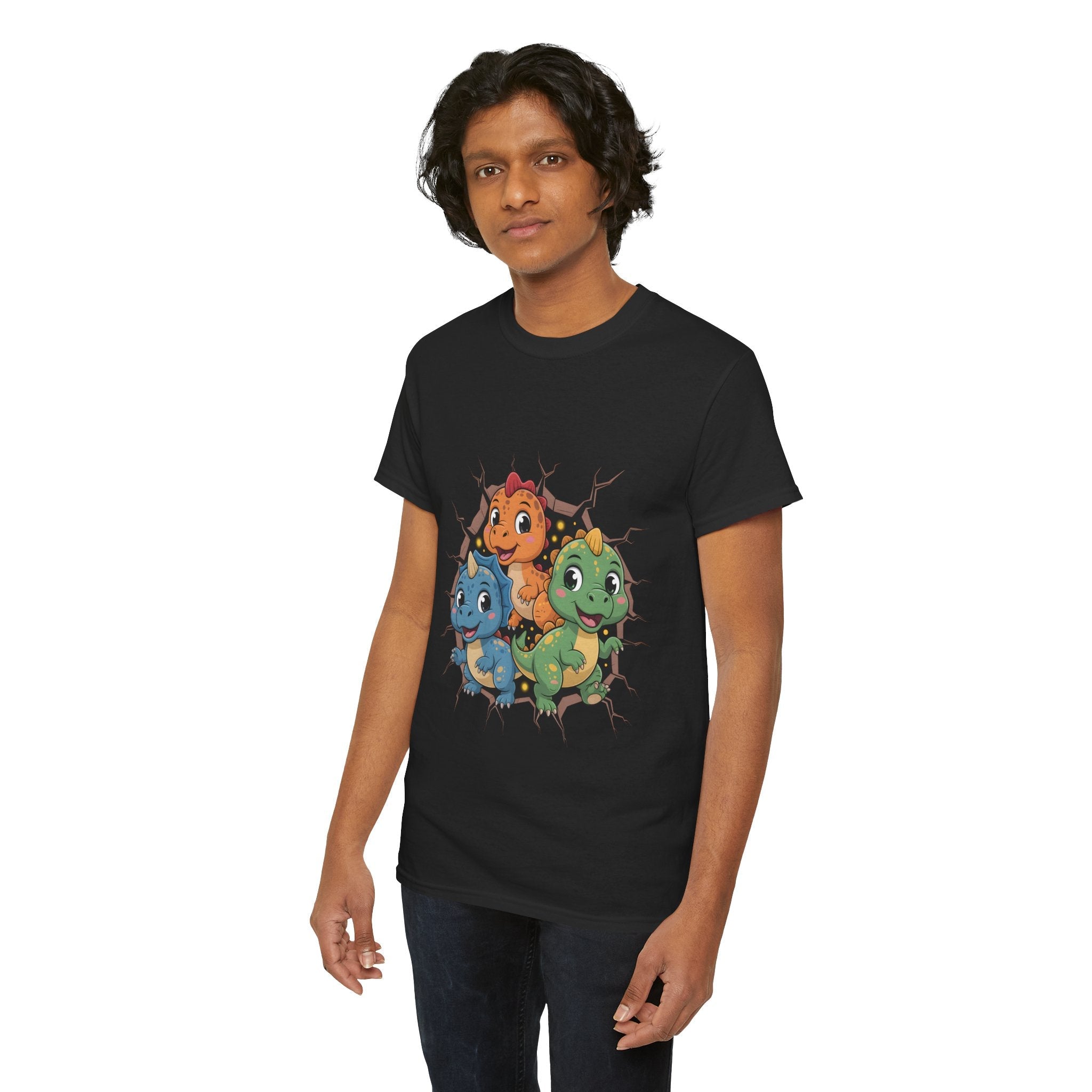 Cute Dinosaur Unisex Graphic T-Shirt Printify