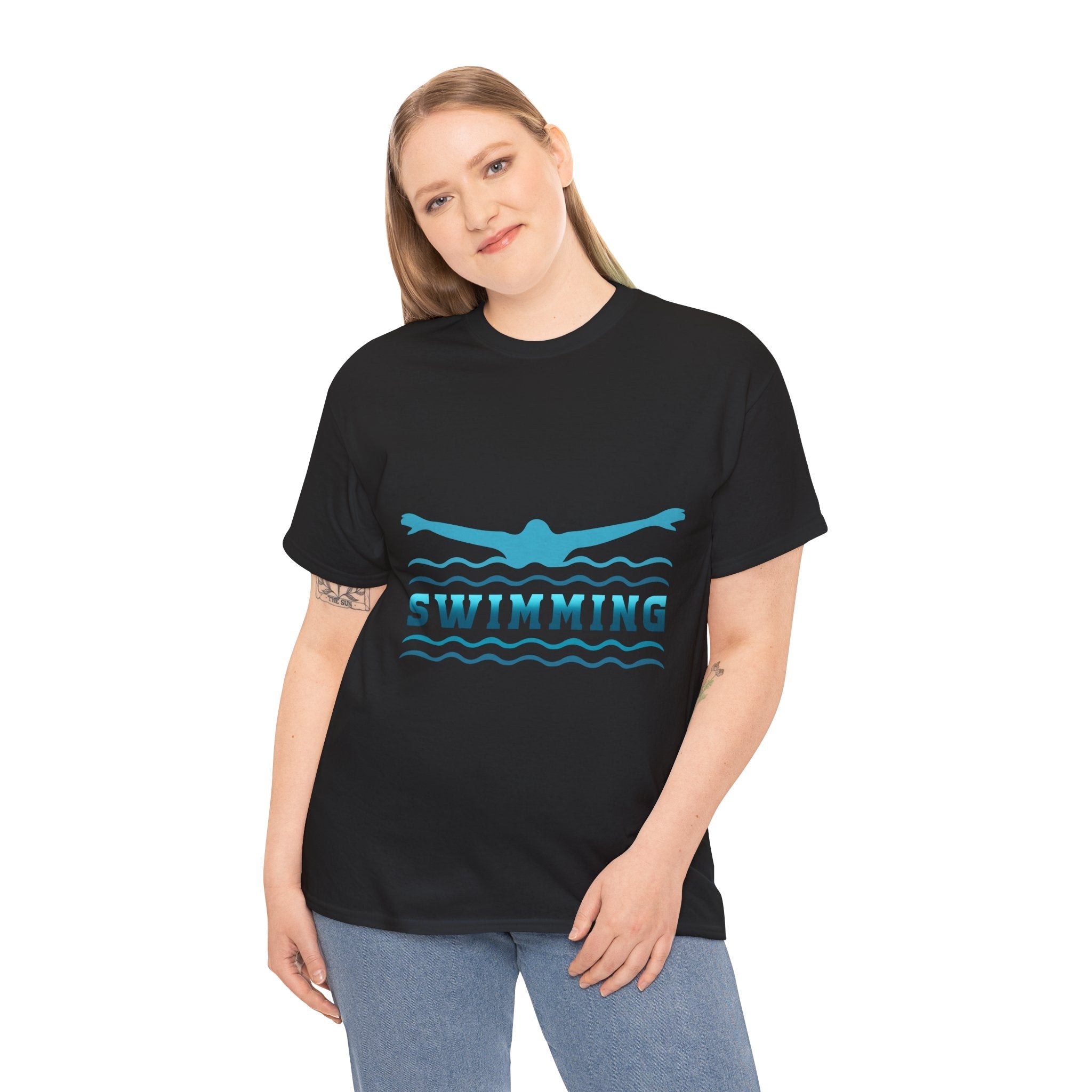 Swimming Unisex T-Shirt Printify