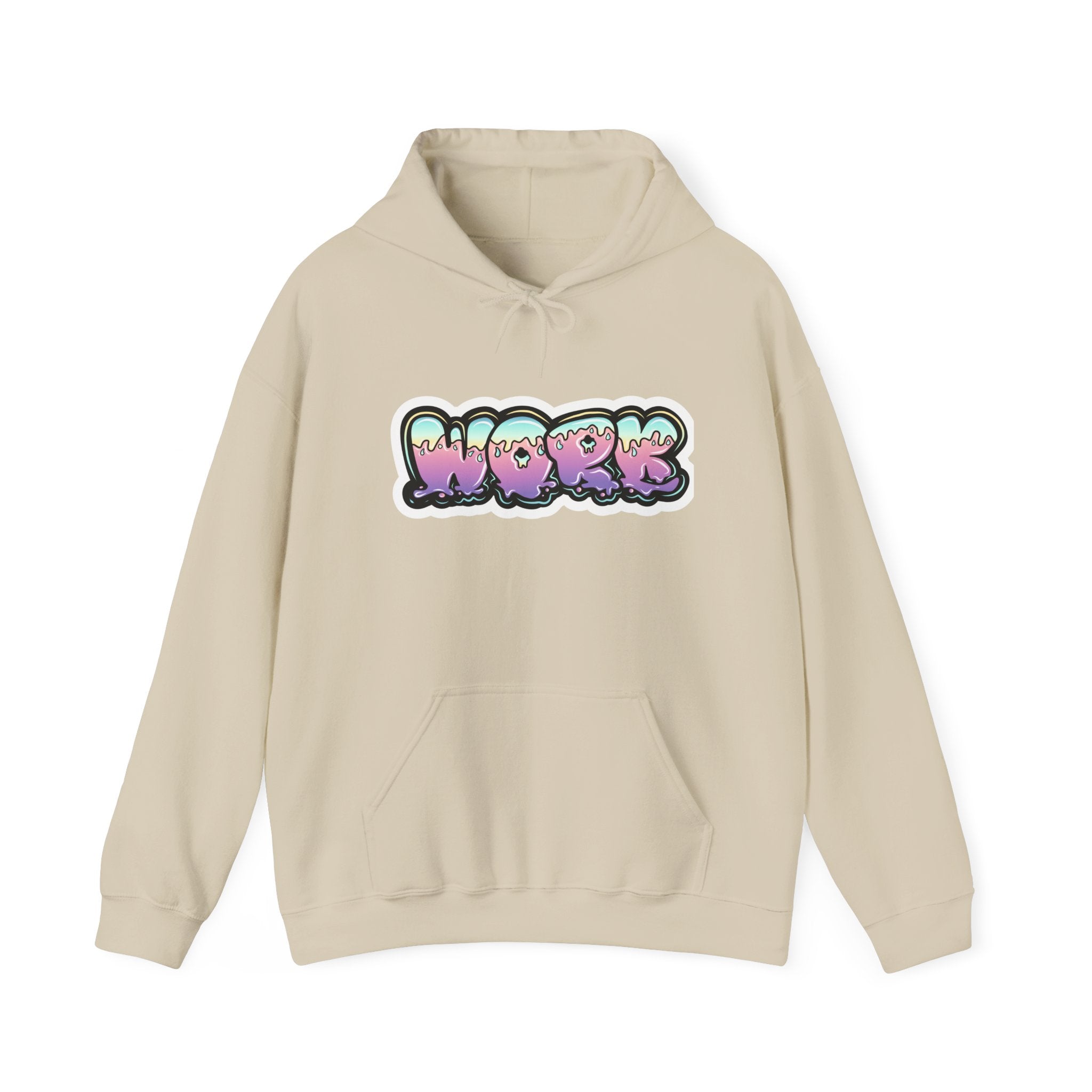 Work Graffiti Streetwear  Hoodie Printify