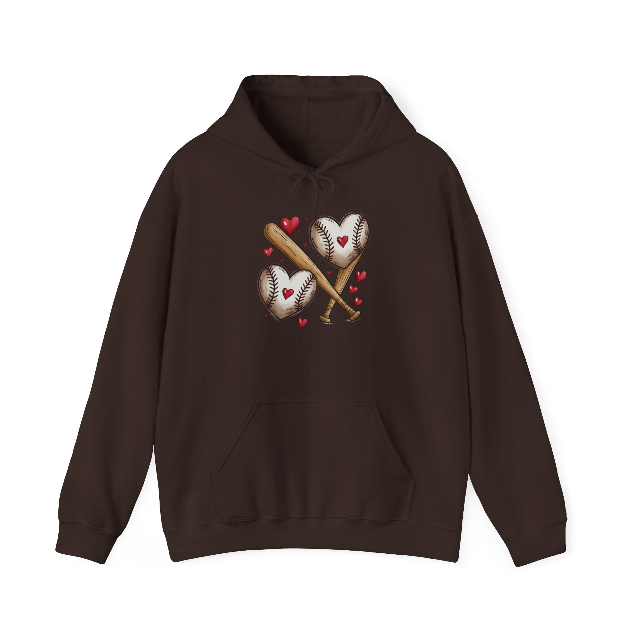Cute Baseball Heart Hoodie