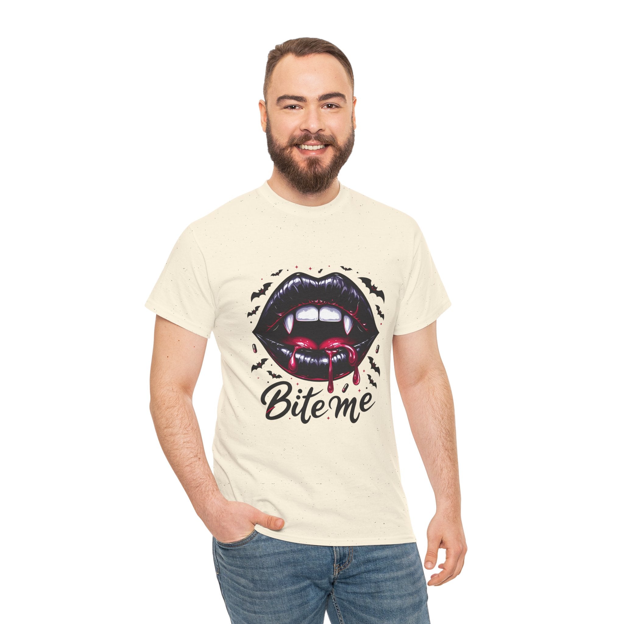 Bite Me Vampire Halloween T- Shirt Printify