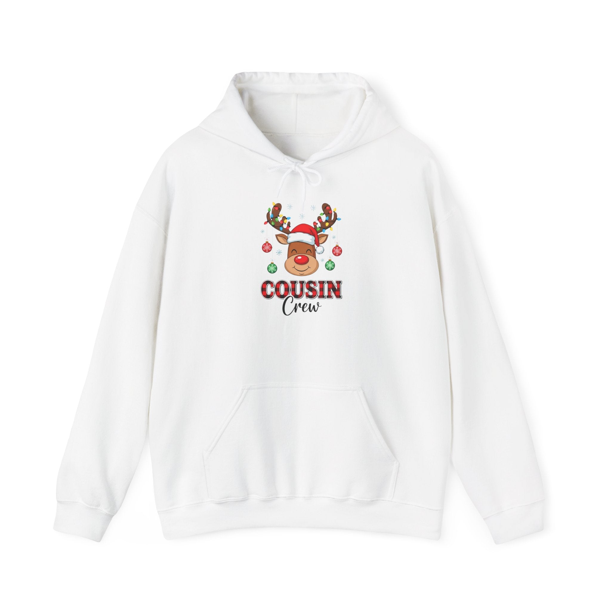 Cousin Crew Reindeer Hoodie Printify