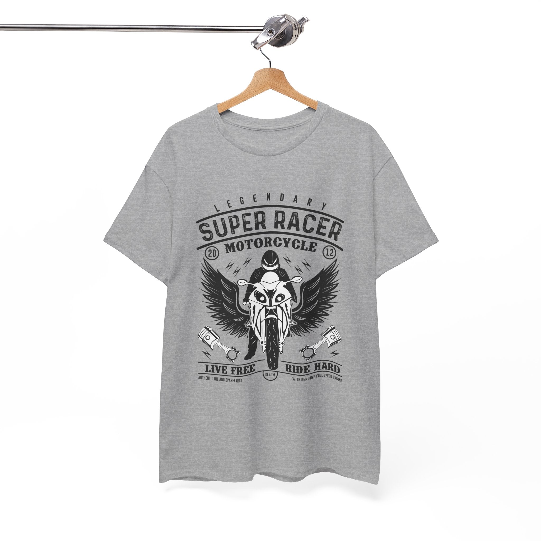 Super Racer Motorcycle T- Shirt Printify