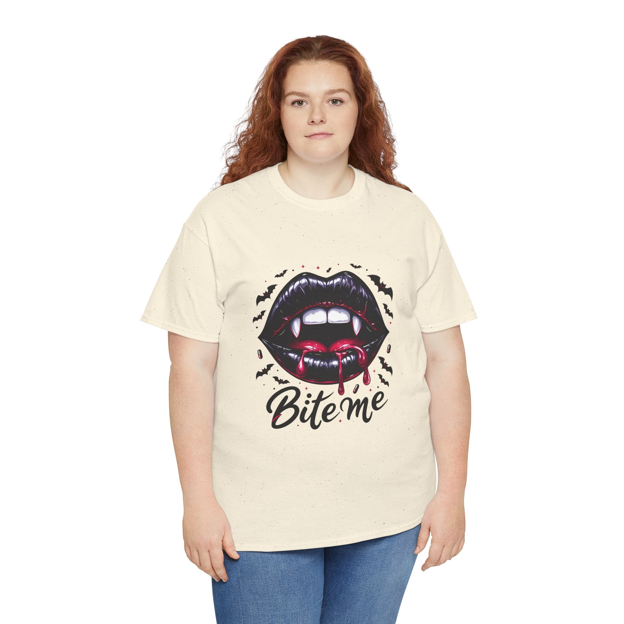 Bite Me Vampire Halloween T- Shirt Printify