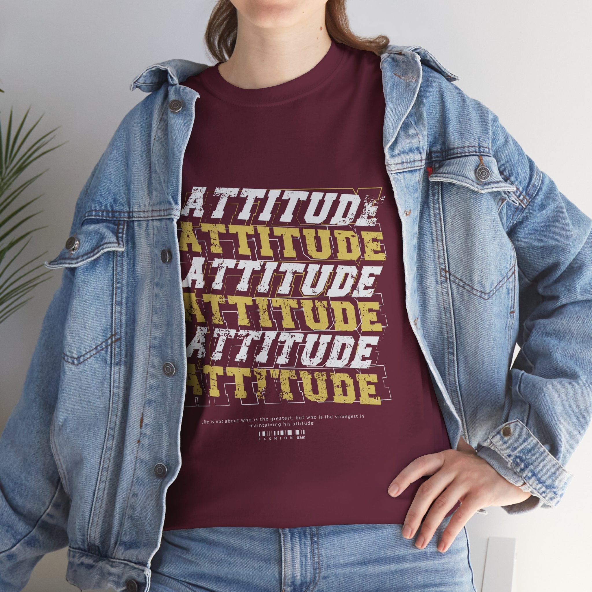 Bold Attitude Slogan T- Shirt Printify