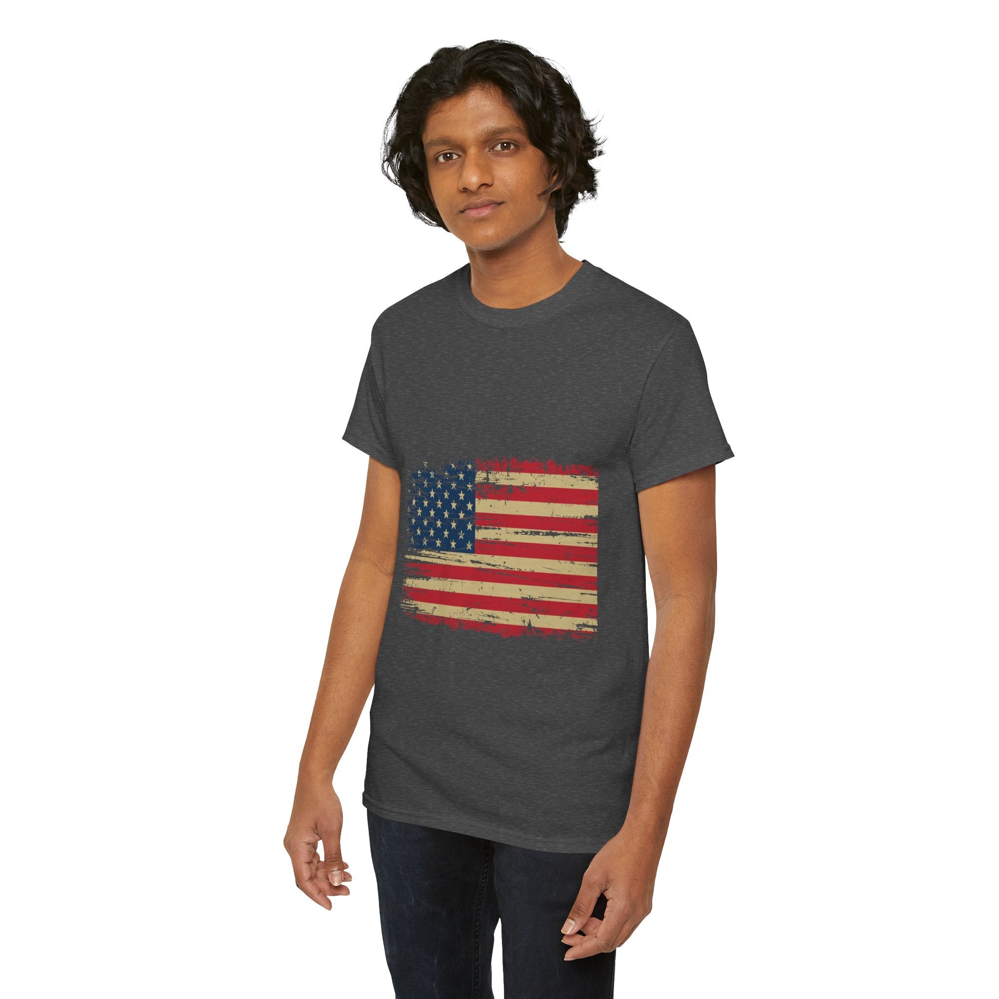 Vintage American Flag T-Shirt Printify