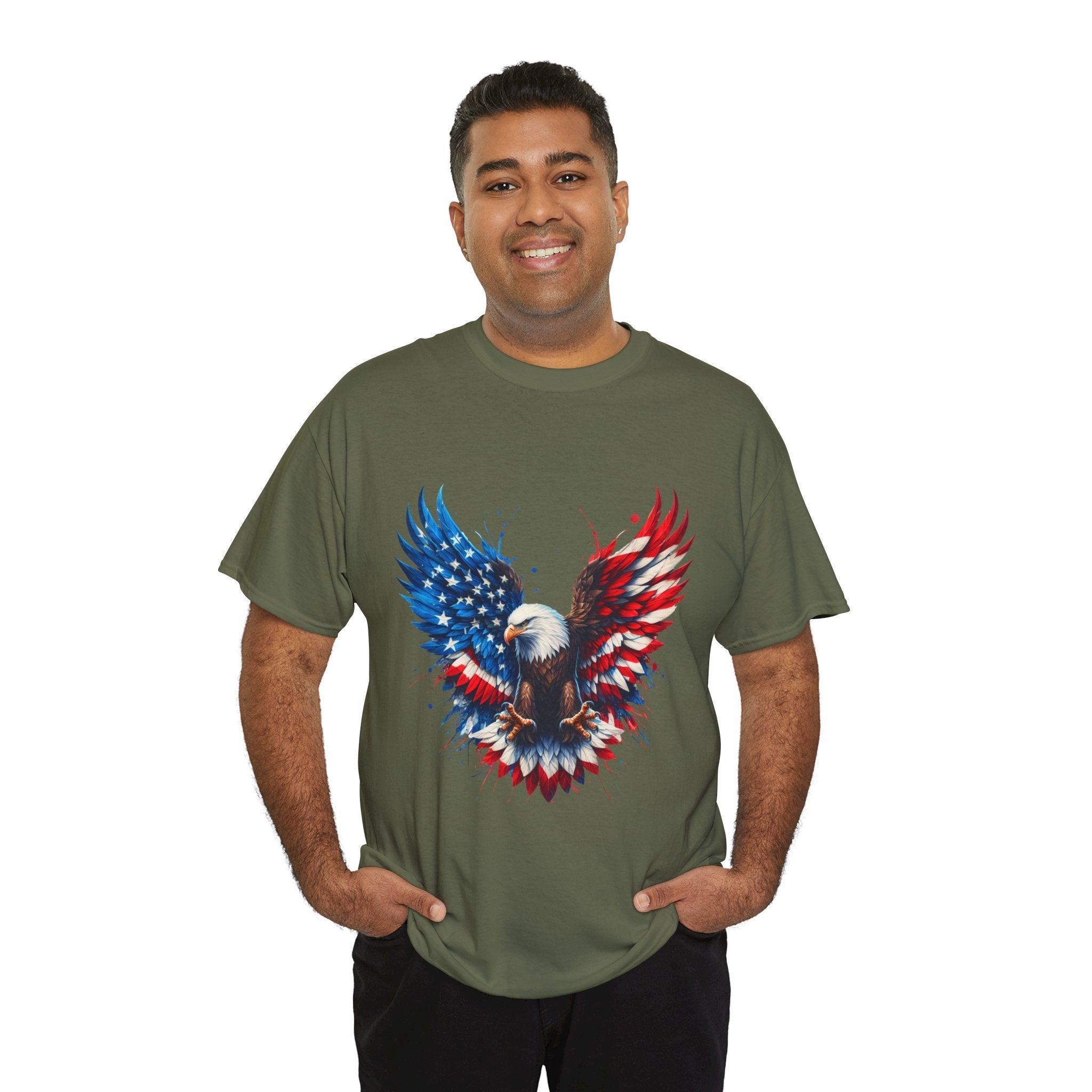 Patriotic Eagle Unisex T- Shirt Printify