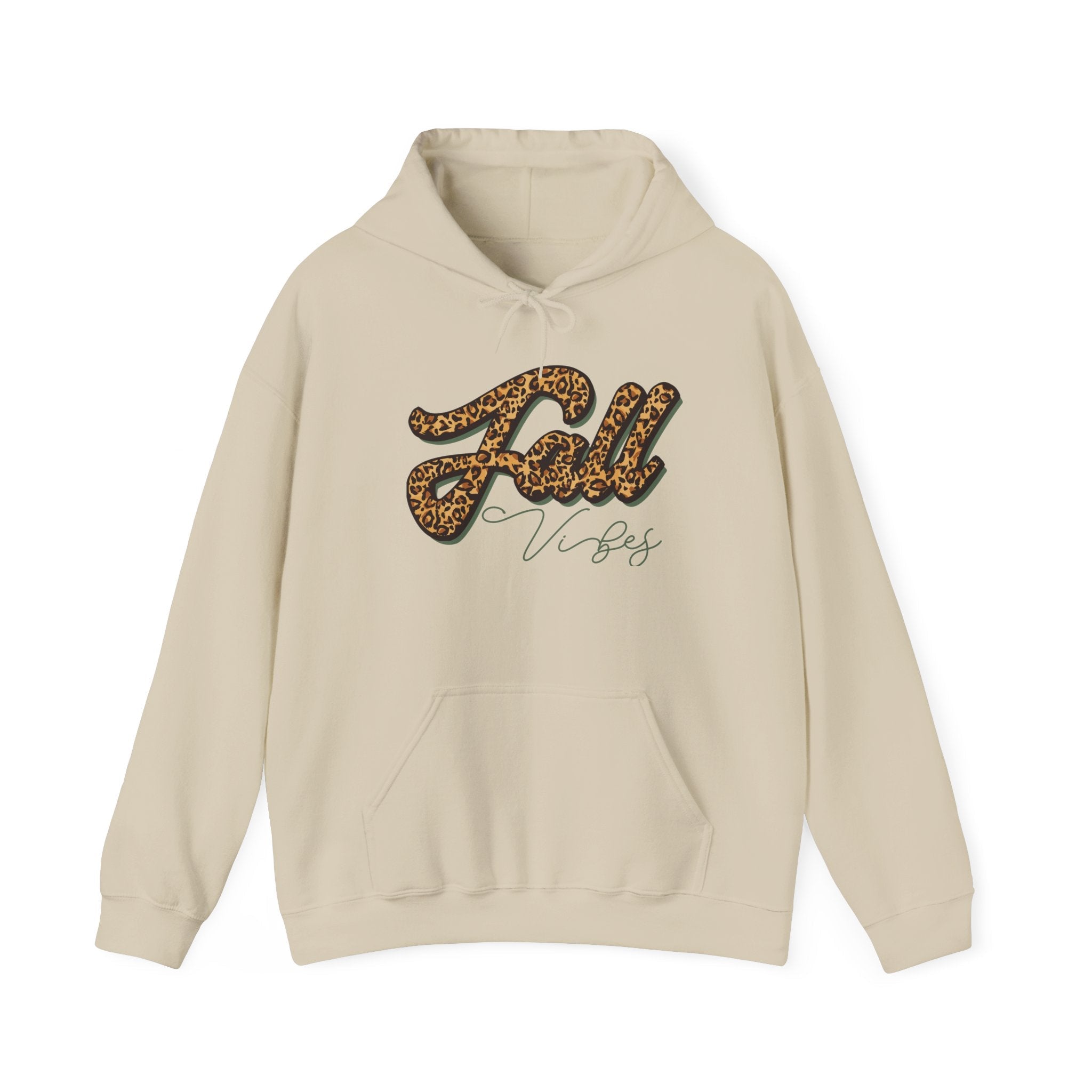 Fall Vibes Leopard Graphic Hoodie Printify