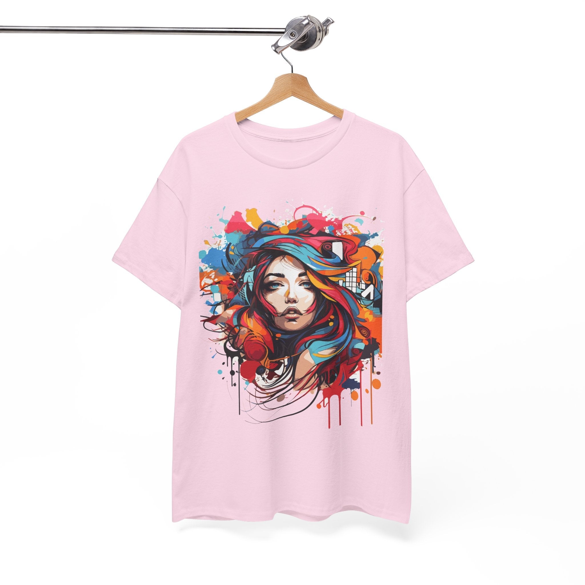 Girl Graffiti Art T-Shirt Printify