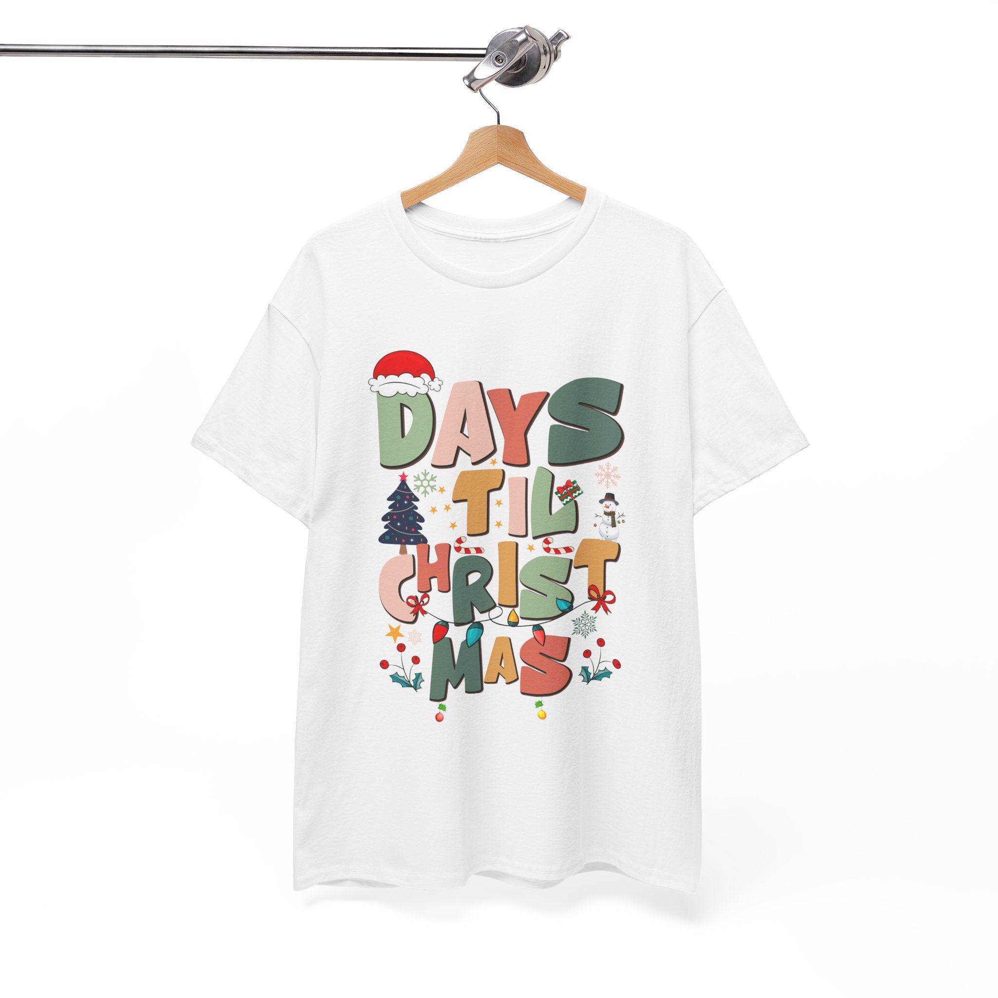 Christmas Countdown Holiday T-Shirt Printify