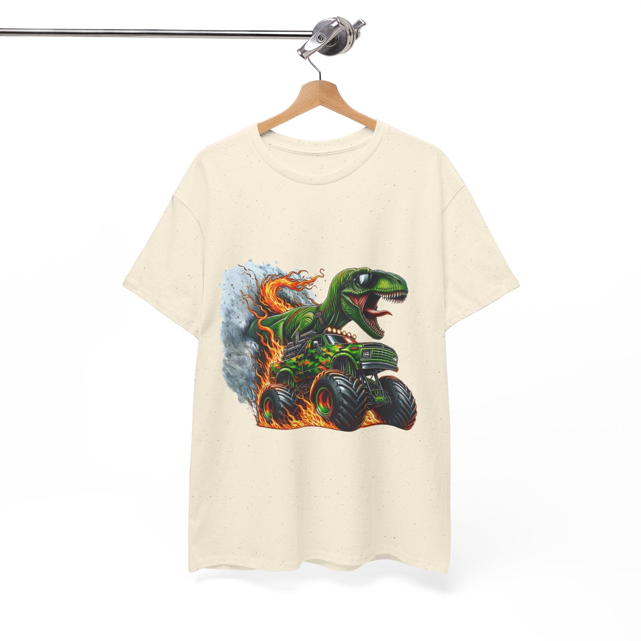Kids' Dinosaur Monster Truck  Graphic T- Shirt Printify