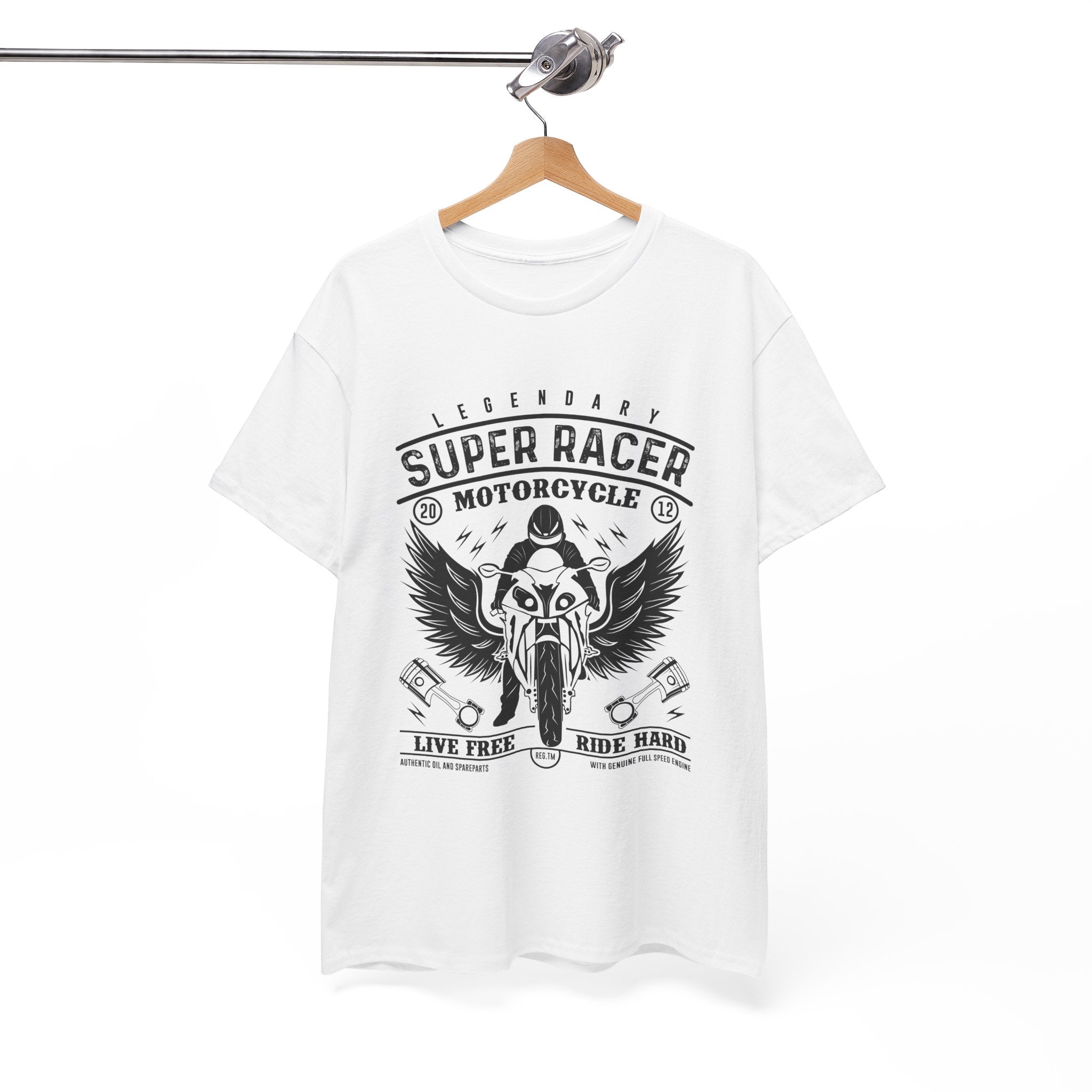 Super Racer Motorcycle T- Shirt Printify