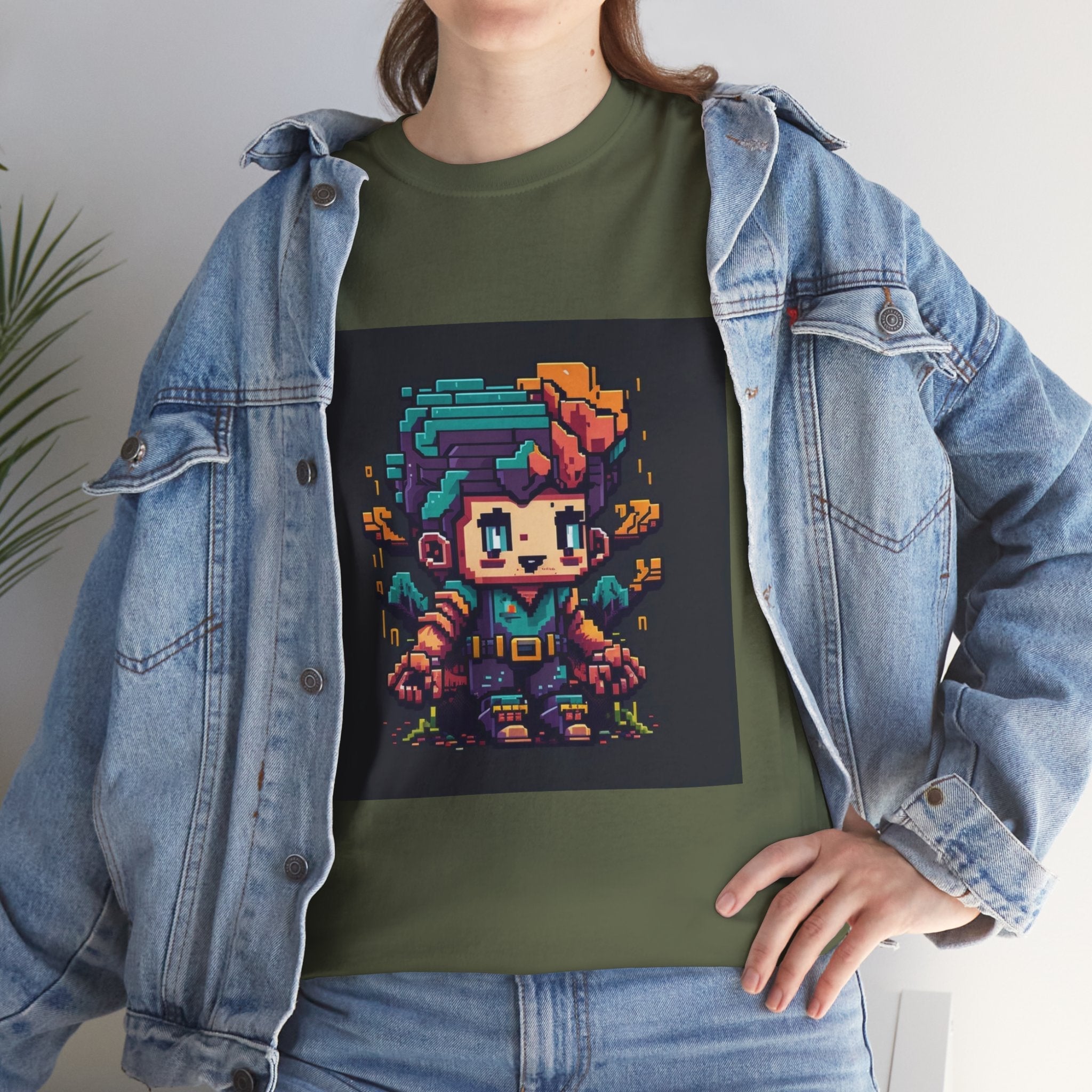 Pixel Art Retro Gamer T- Shirt Printify