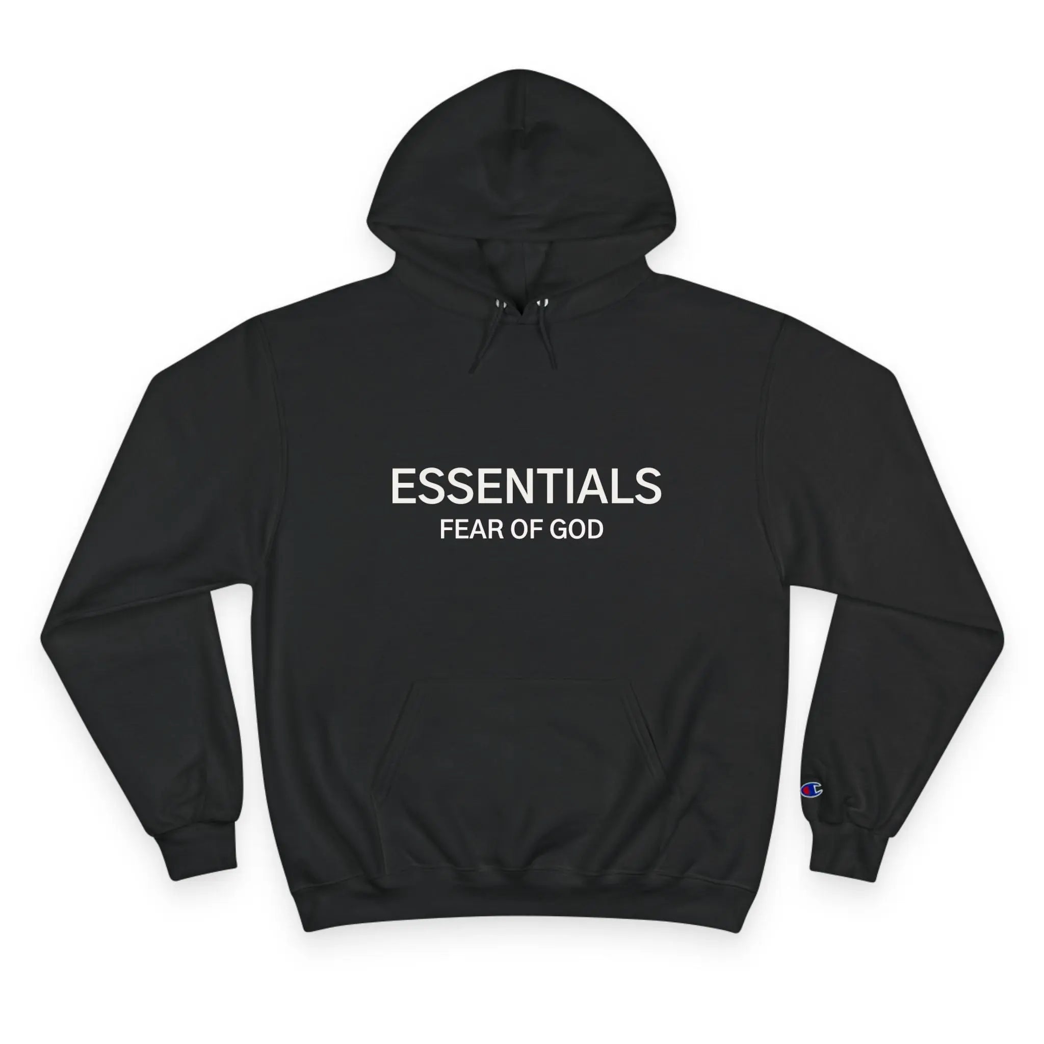 Essentials Fear of God Champion Hoodie Printify