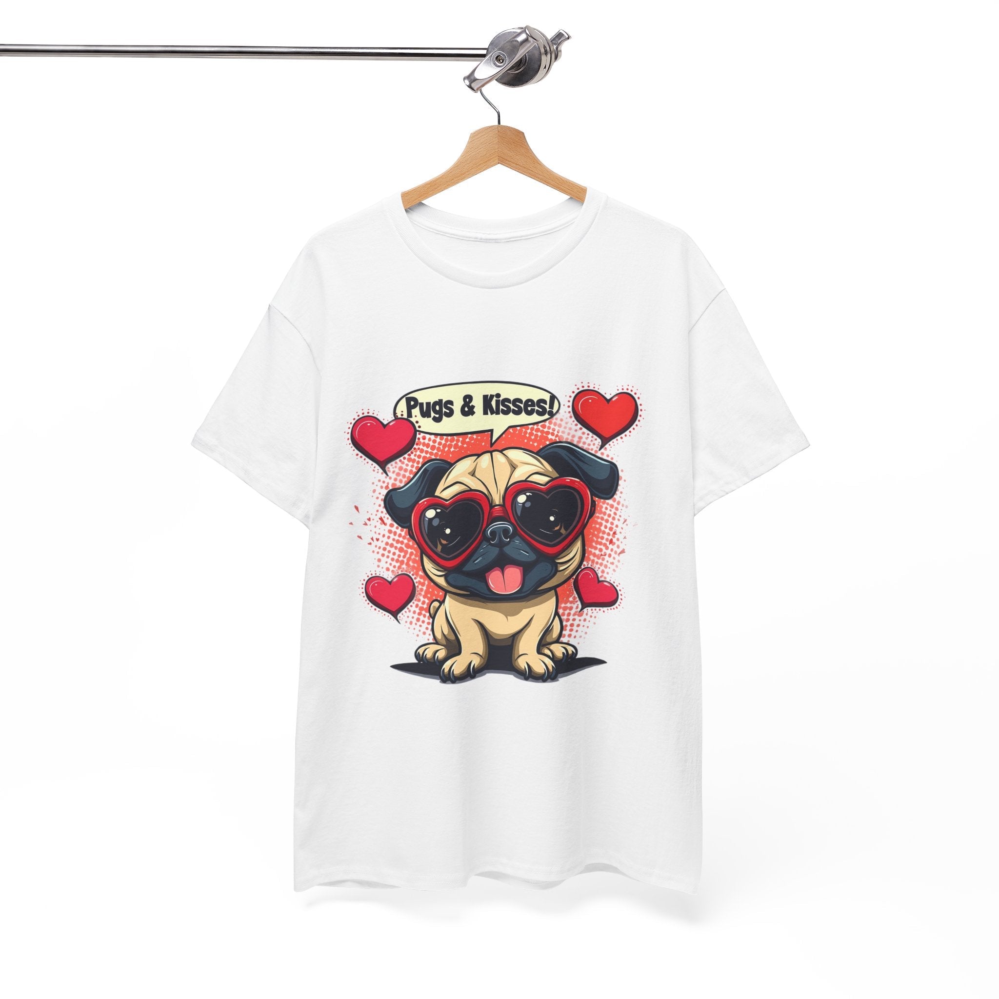 Pugs & Kisses Unisex Graphic T- Shirt Printify