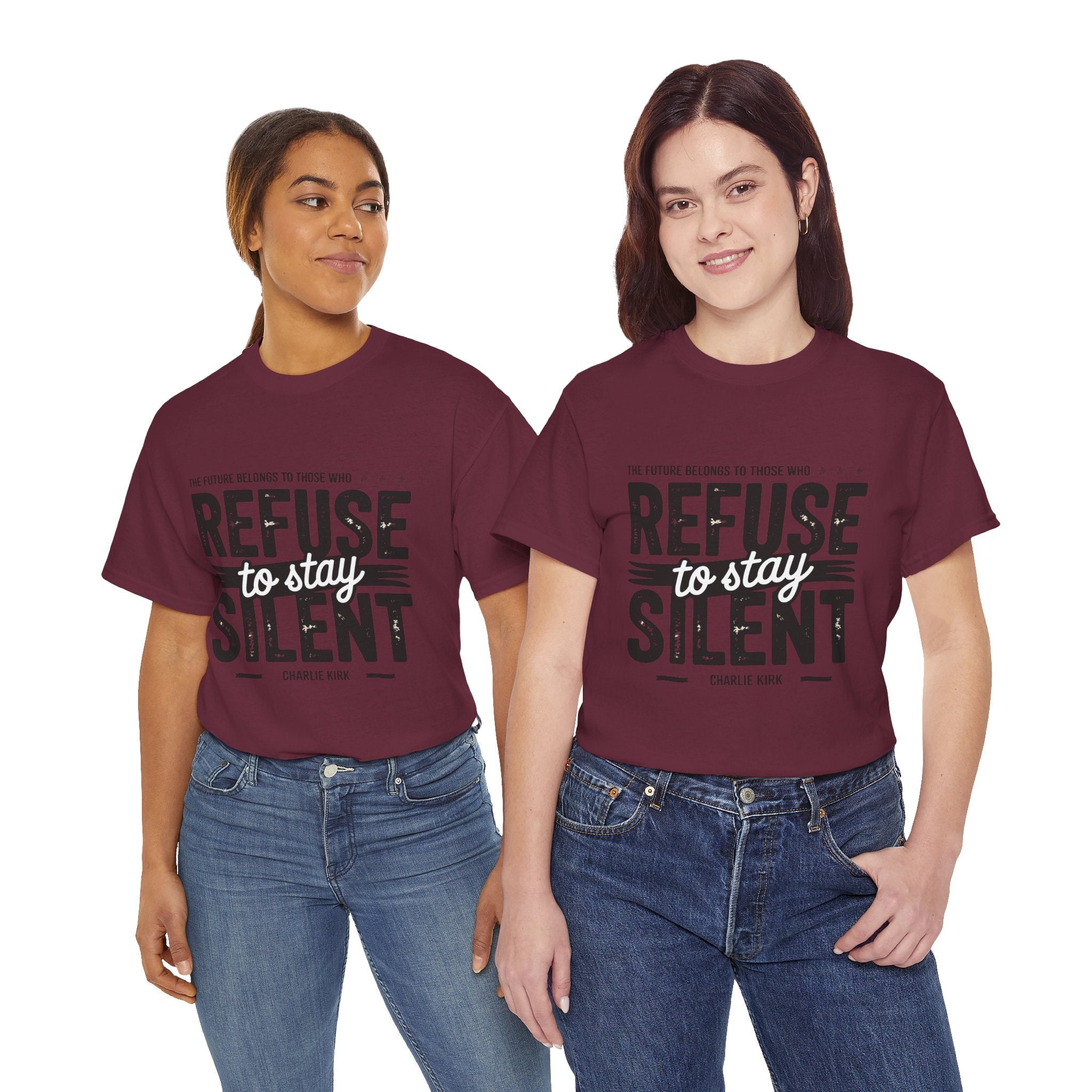 Refuse to Stay Silent Graphic T-Shirt Printify