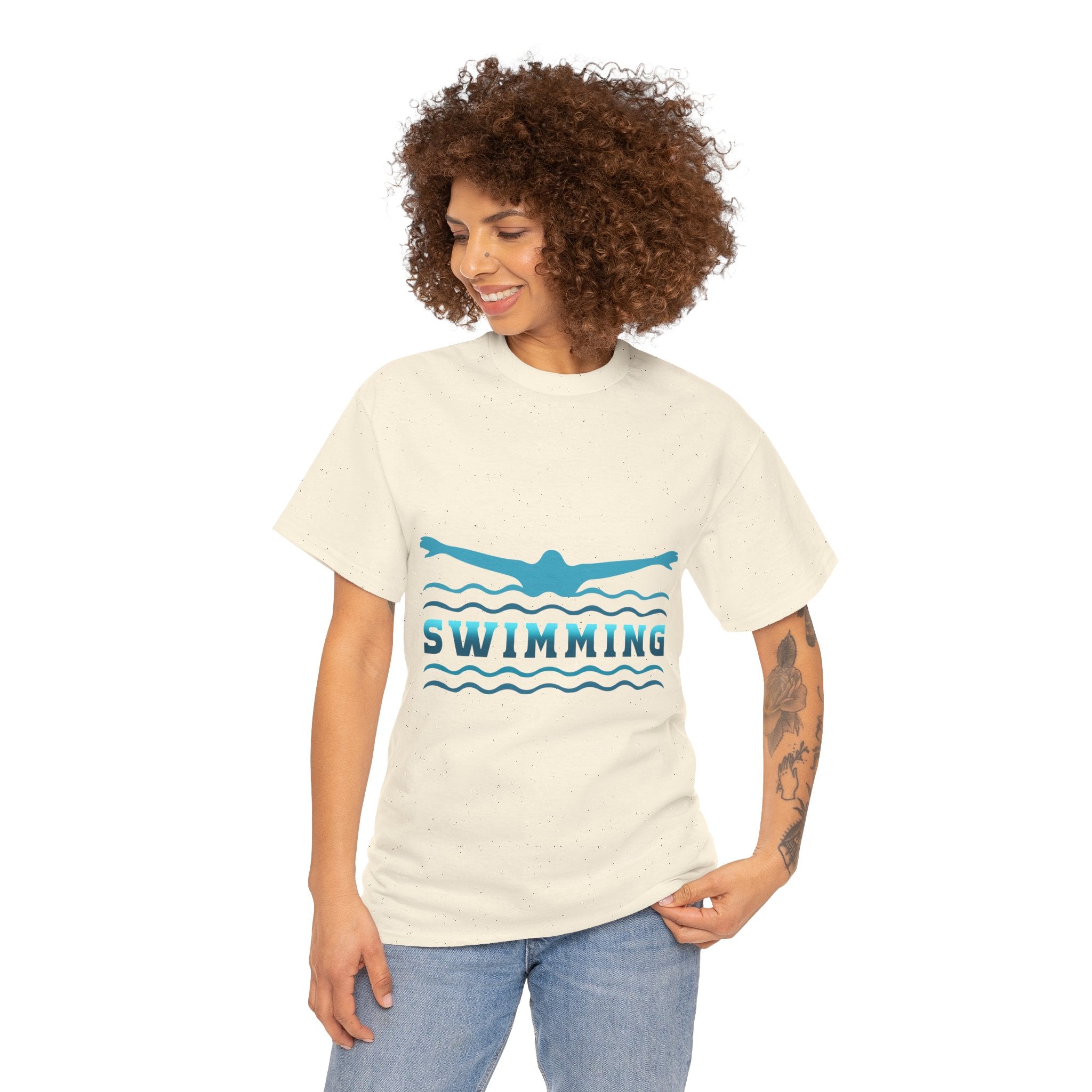 Swimming Unisex T-Shirt Printify