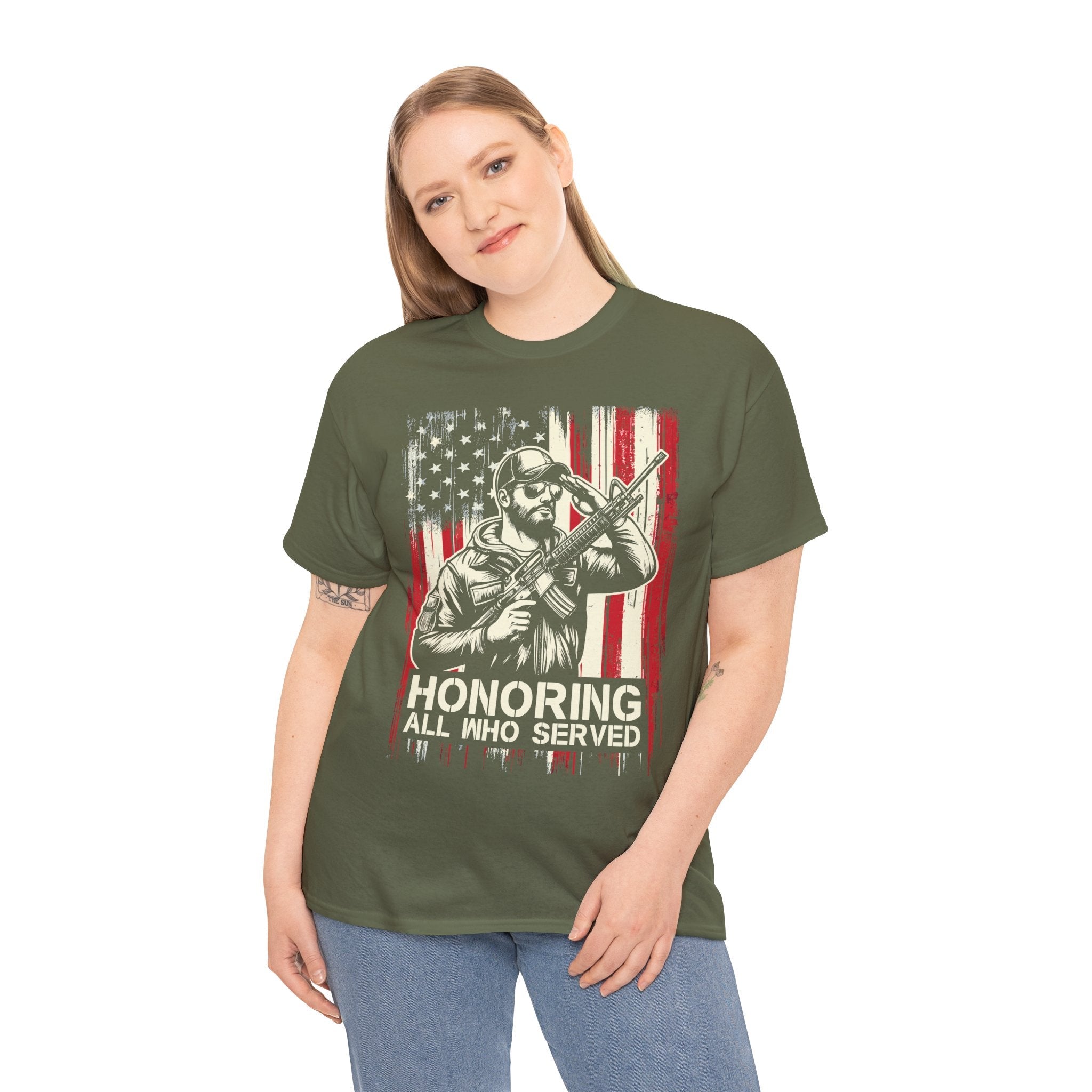 Patriotic Veteran Graphic T-Shirt Printify