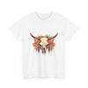 Boho Floral Skull Unisex T-Shirt Printify