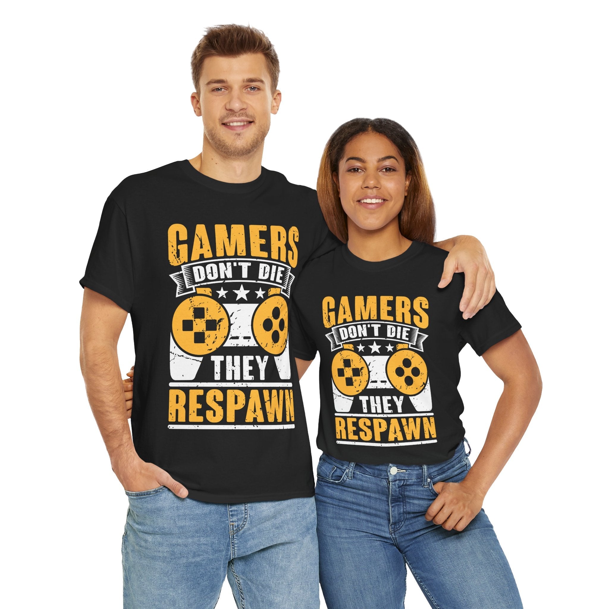 Gamers Don’t Die, They Respawn Unisex T-Shirt Printify