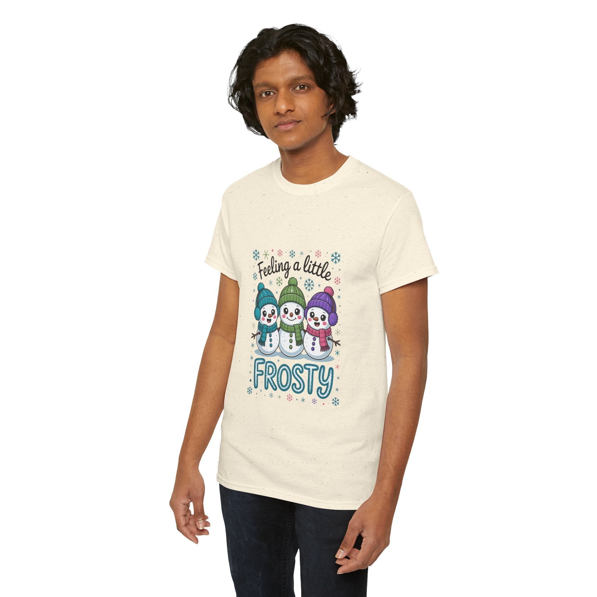 Frosty Friends Graphic Winter T- Shirt Printify