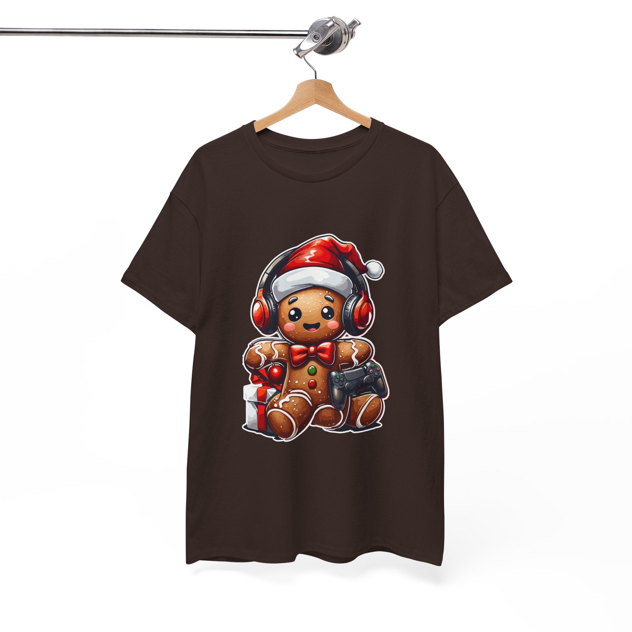 Gamer Gingerbread Unisex Graphic T- Shirt Printify
