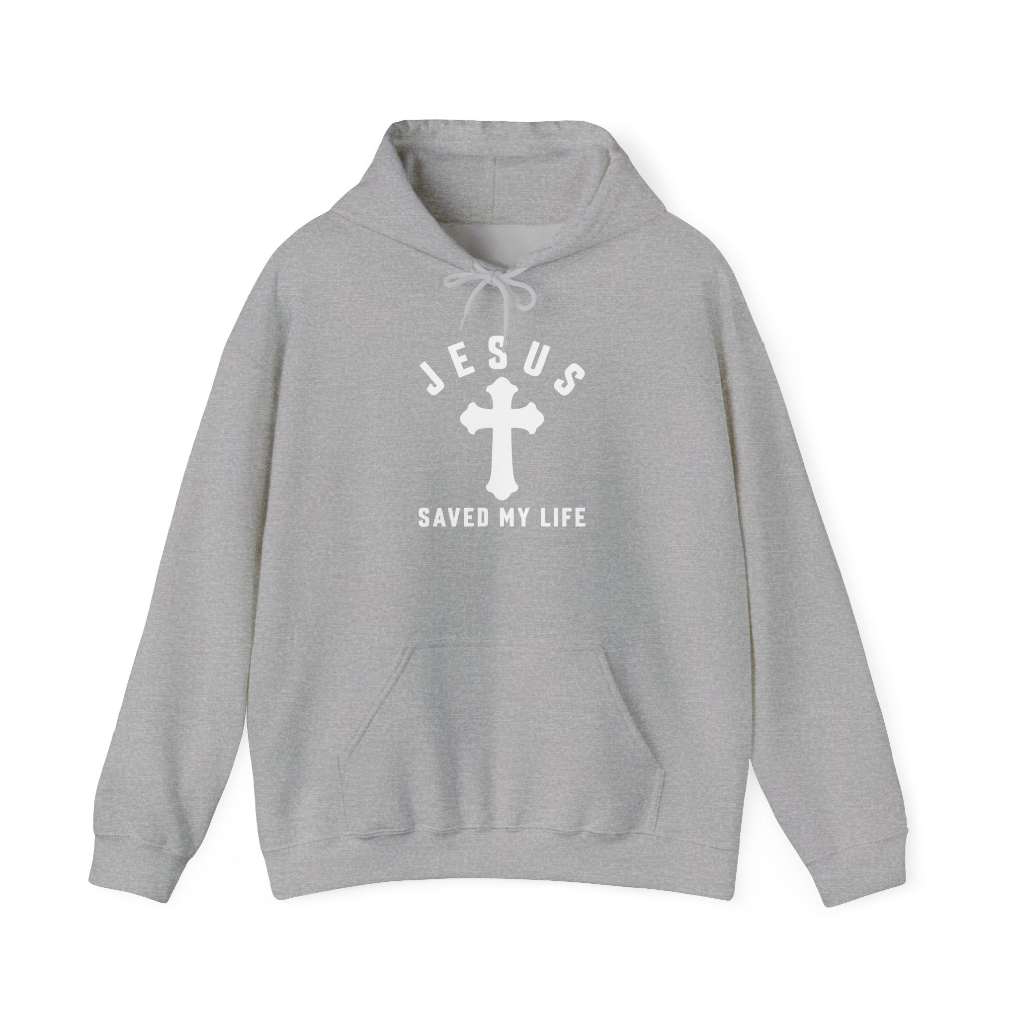 Christian Hoodie "Jesus Saved My Life" Printify