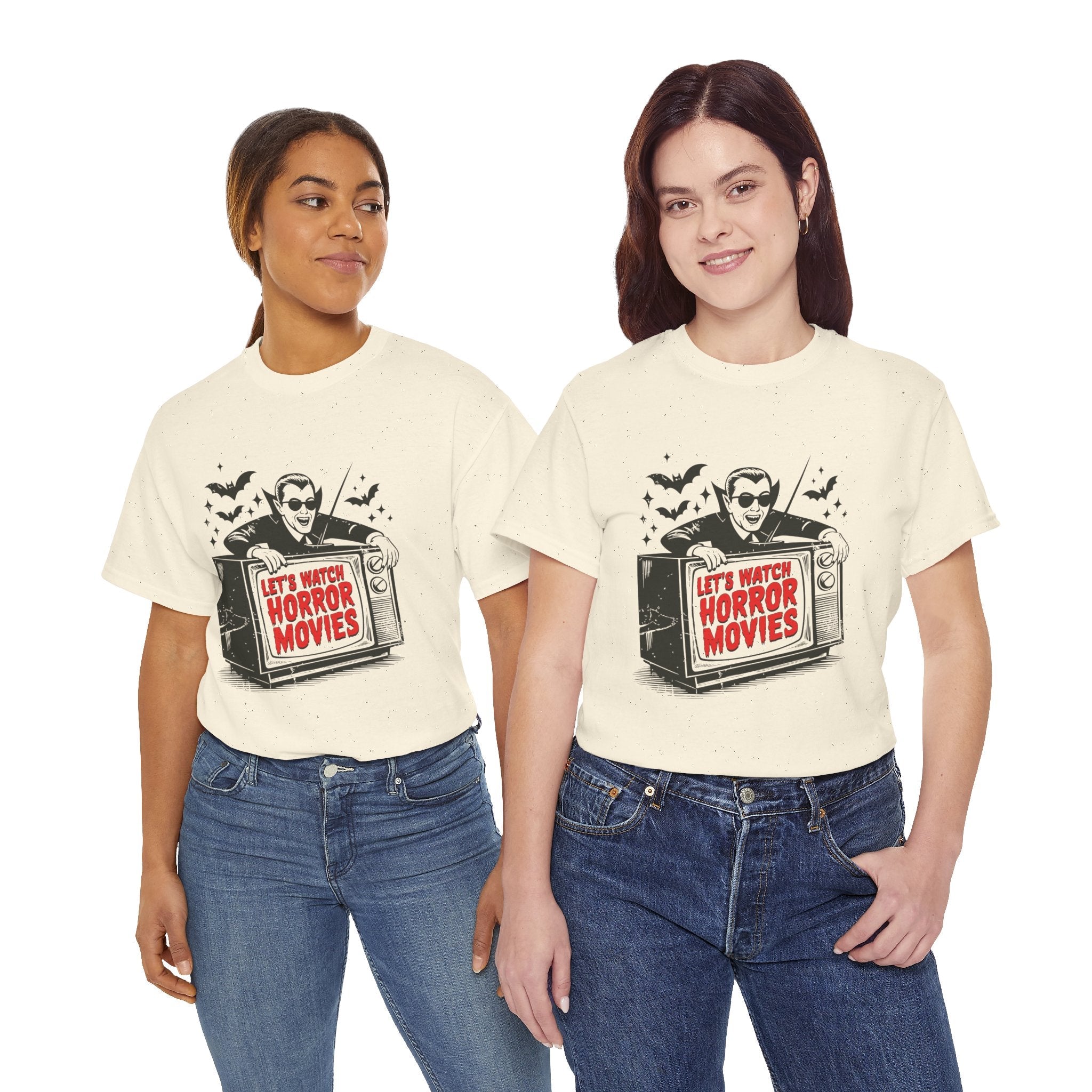 Let's Watch Horror Movies Unisex T-Shirt Printify