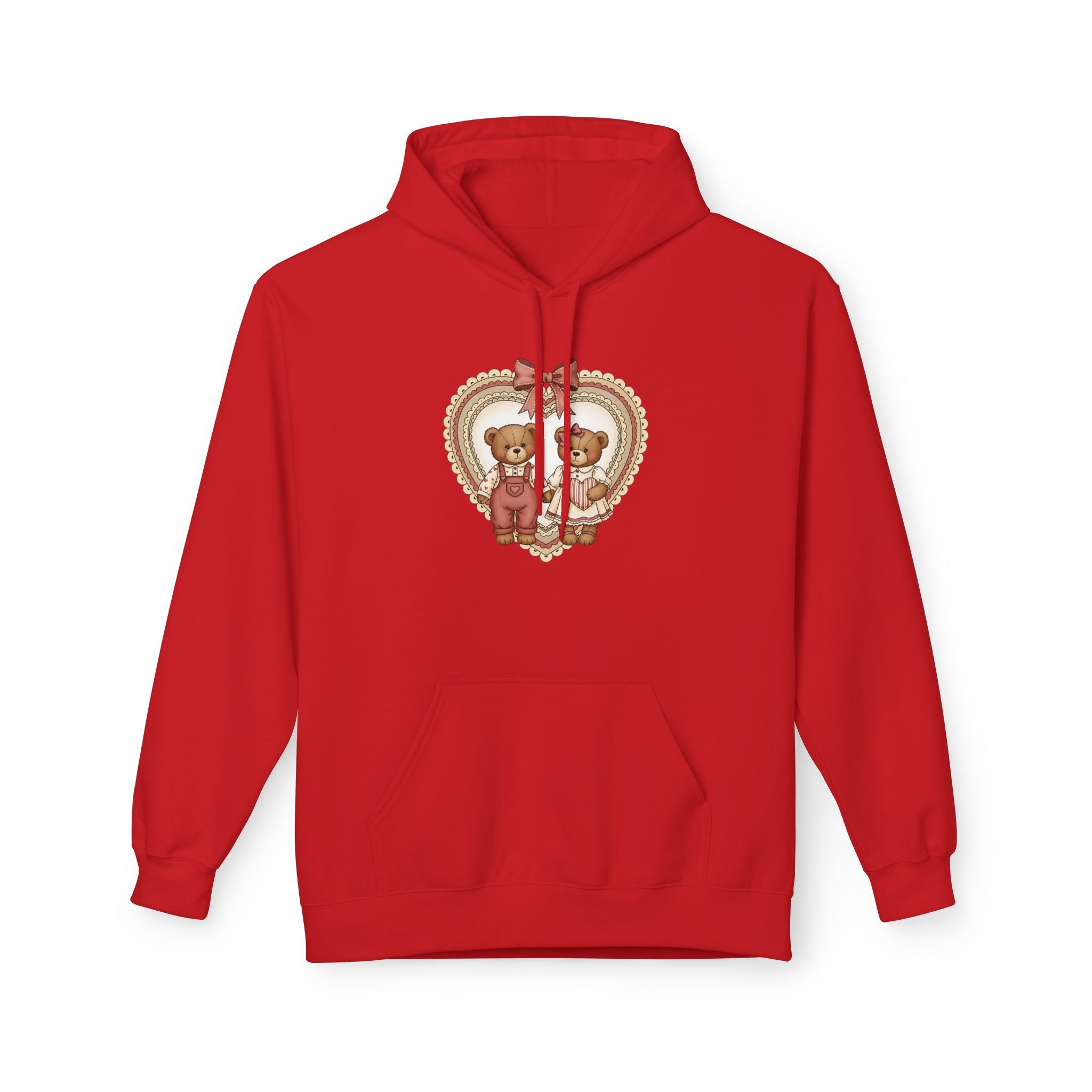 Valentine Teddy Heart Hoodie