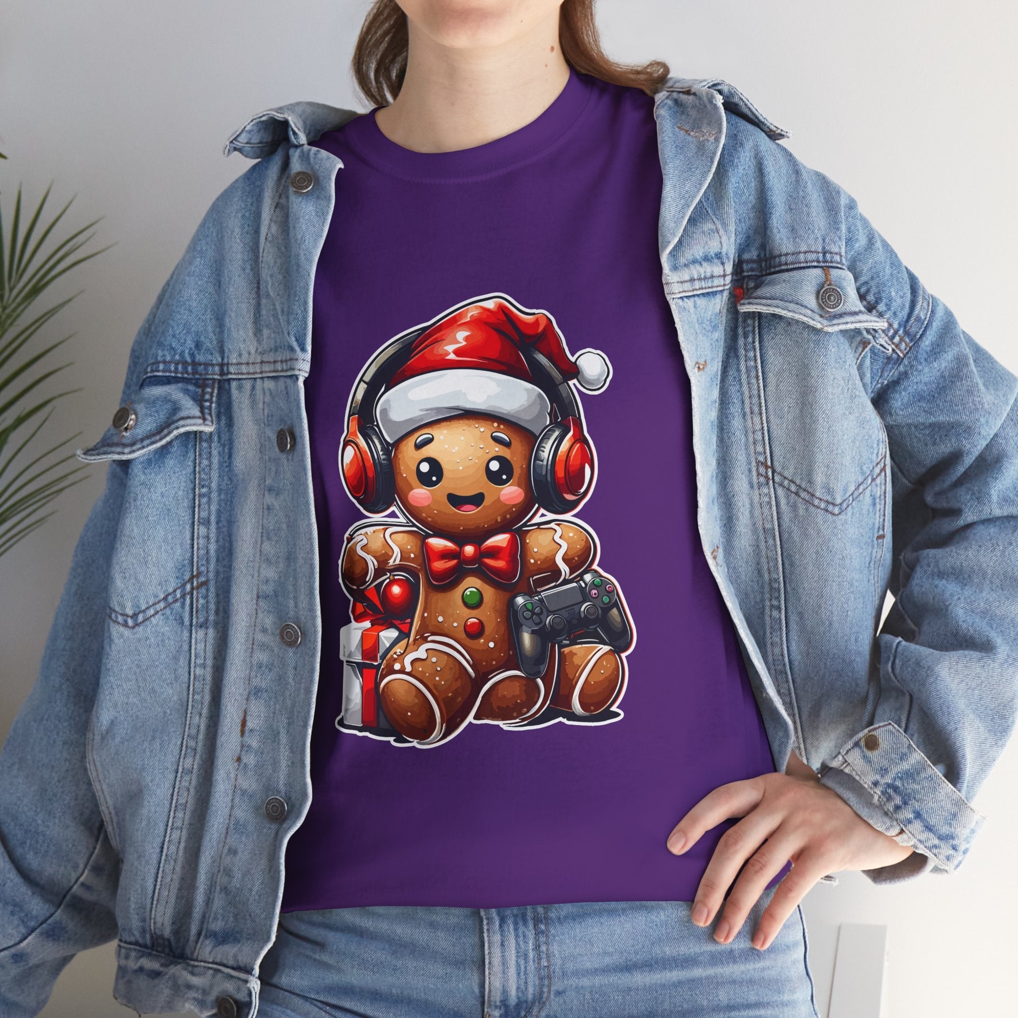 Gamer Gingerbread Unisex Graphic T- Shirt Printify