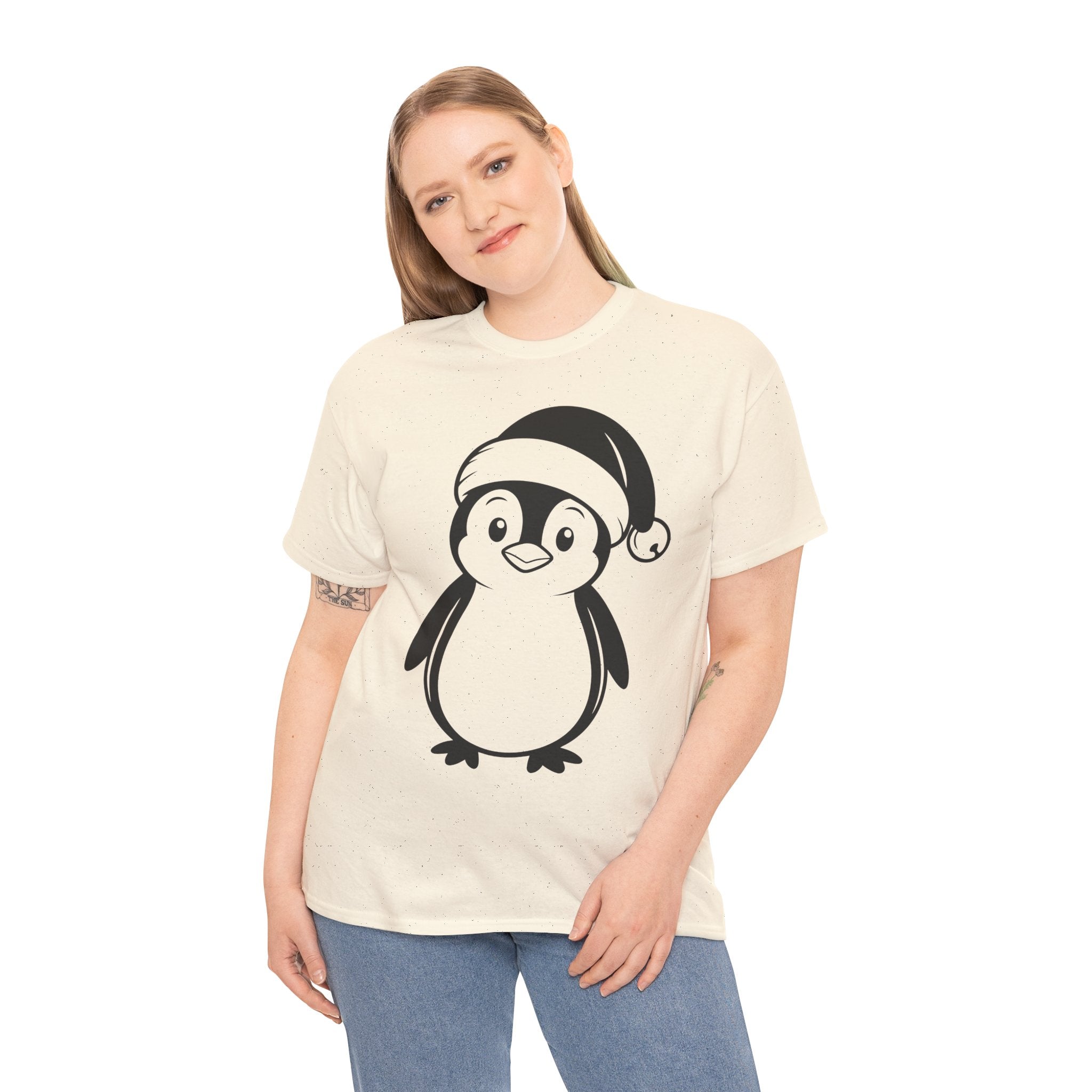 Cute Penguin Christmas Unisex T-Shirt Printify