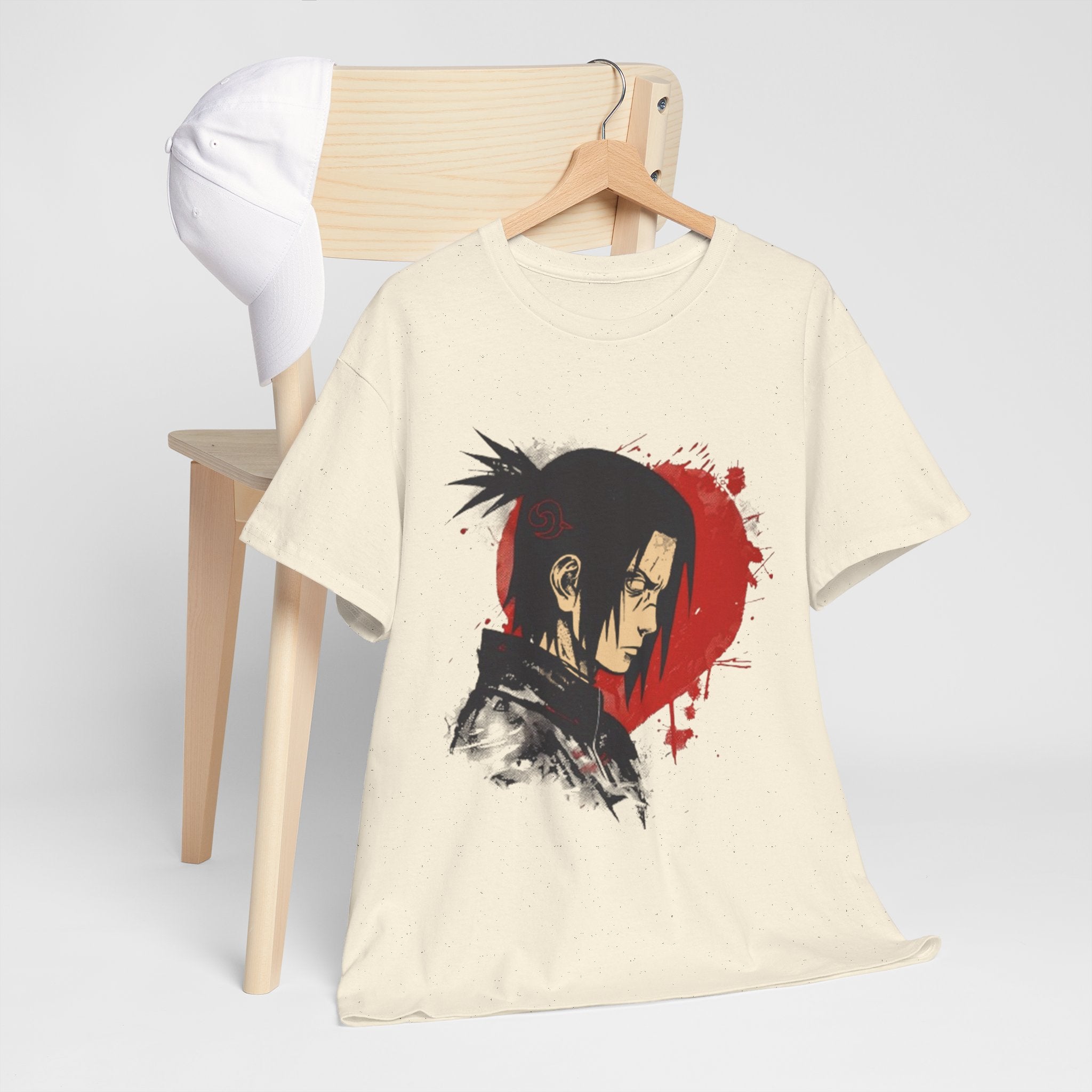 Samurai Shadow Anime Graphic T- Shirt Printify