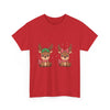 Festive Reindeer Christmas T- Shirt Printify