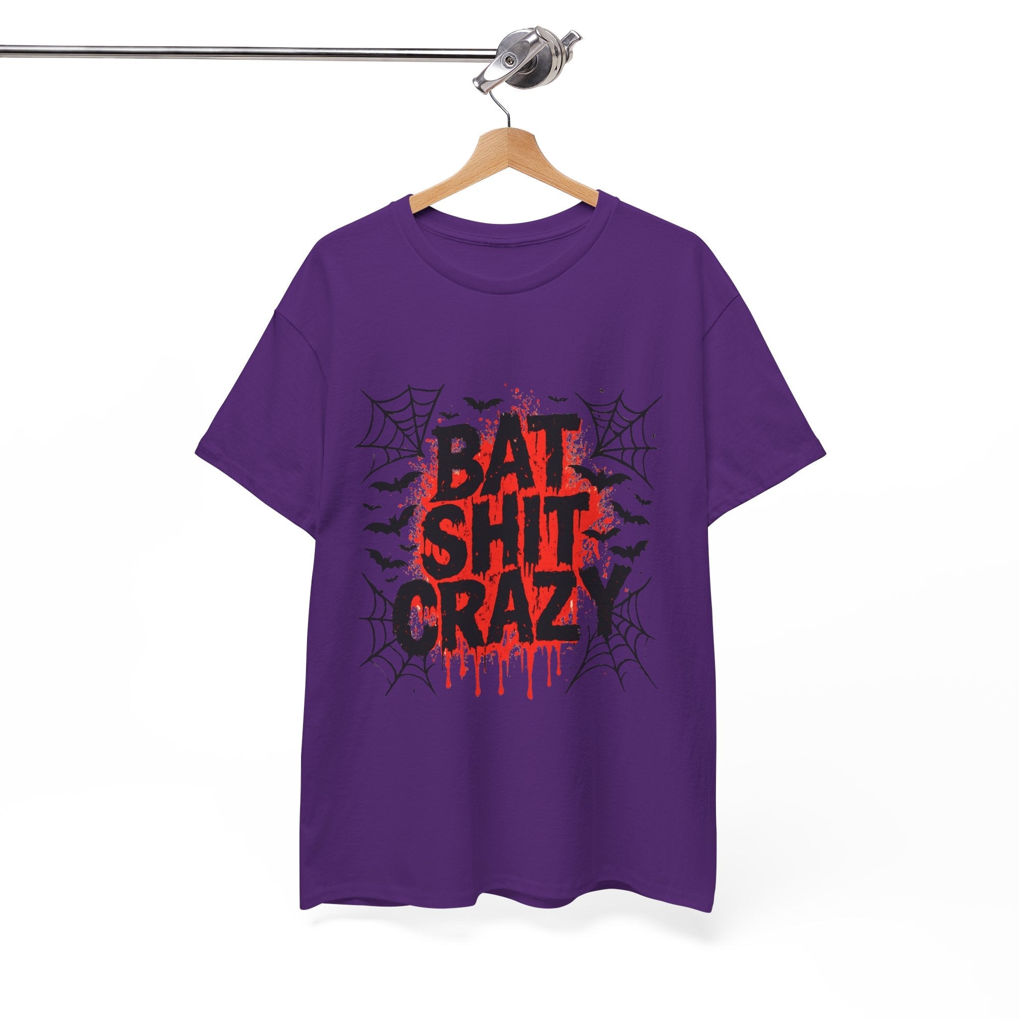 Halloween Bat Shit Crazy  Graphic T-Shirt Printify