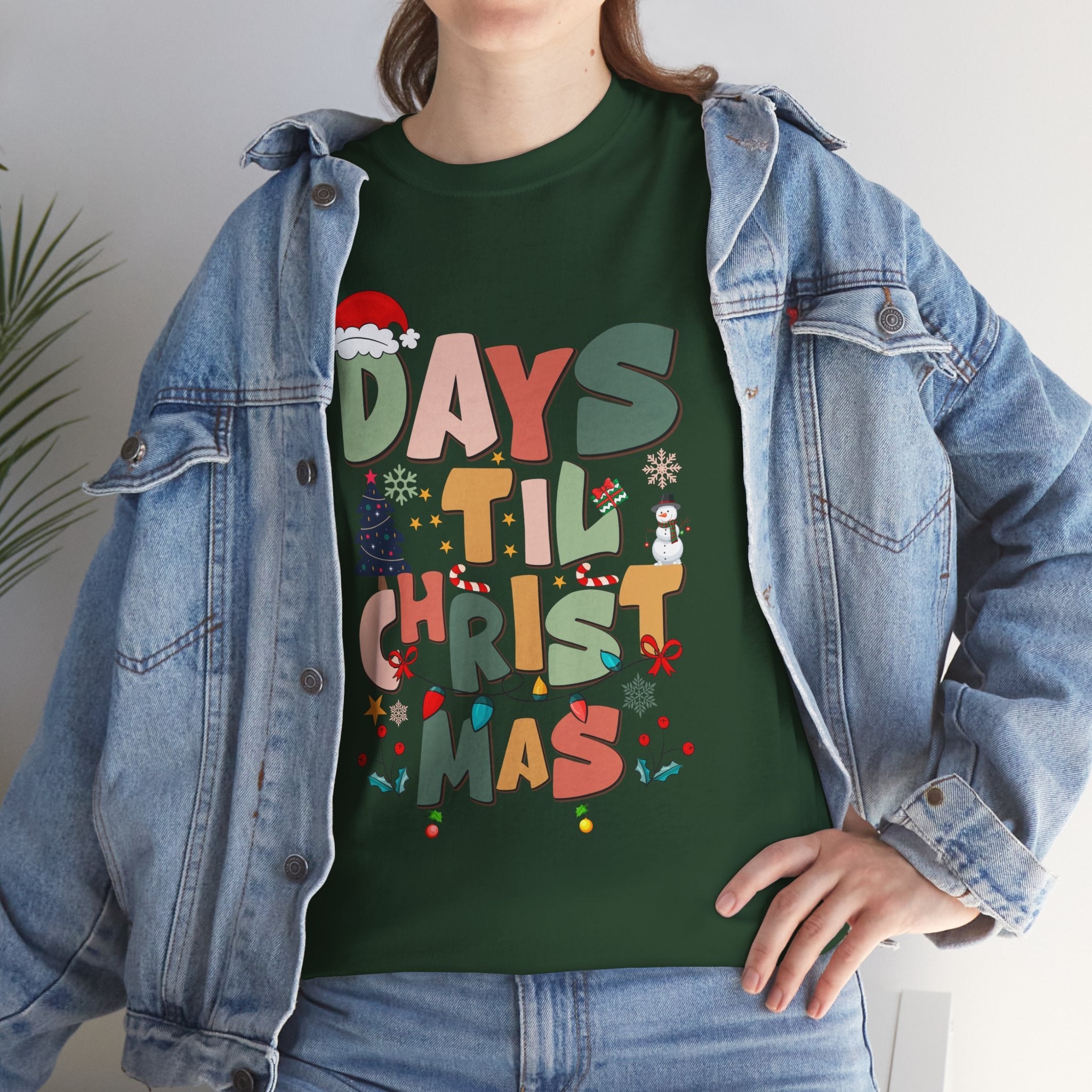 Christmas Countdown Holiday T-Shirt Printify