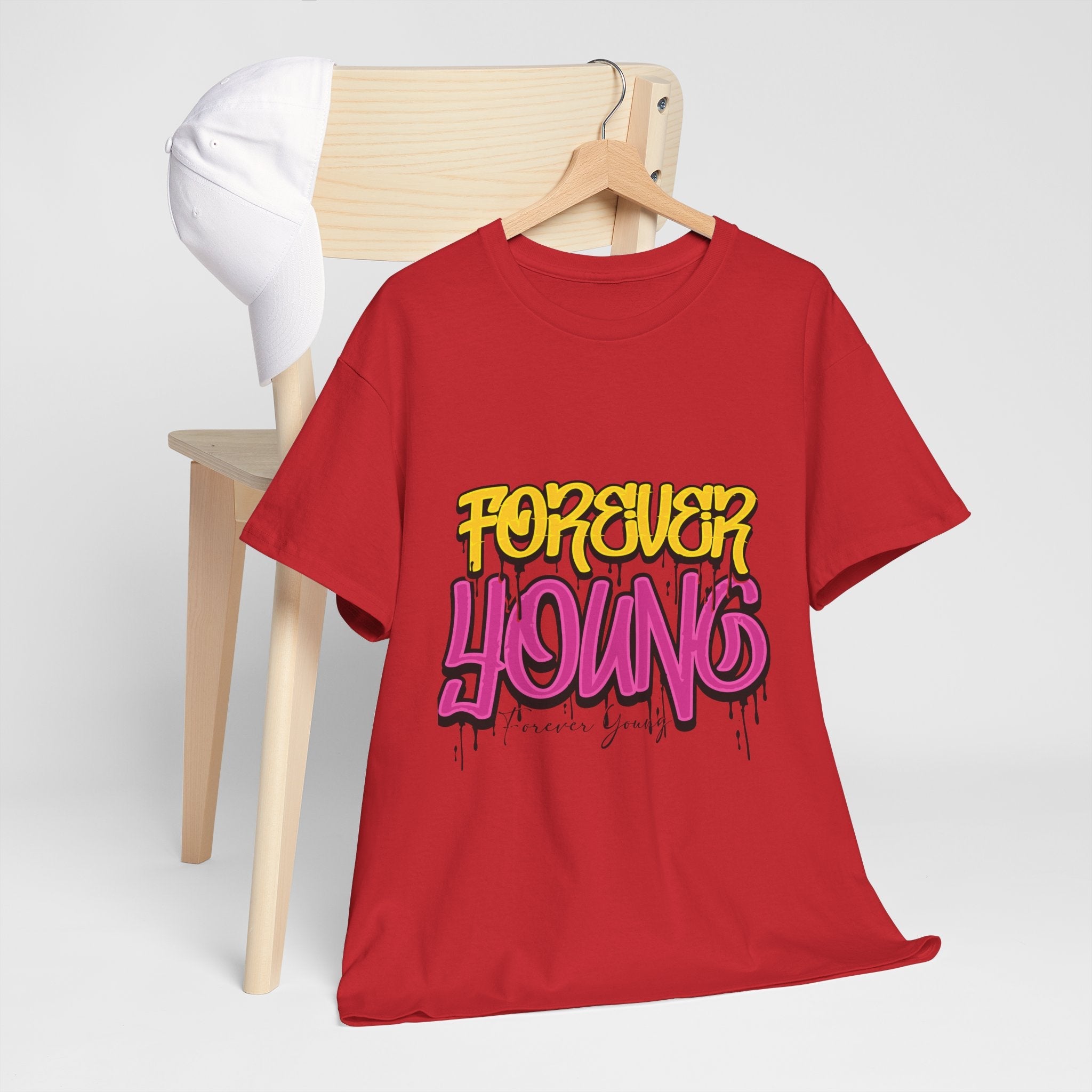 Forever Young Graffiti Graphic T- Shirt Printify