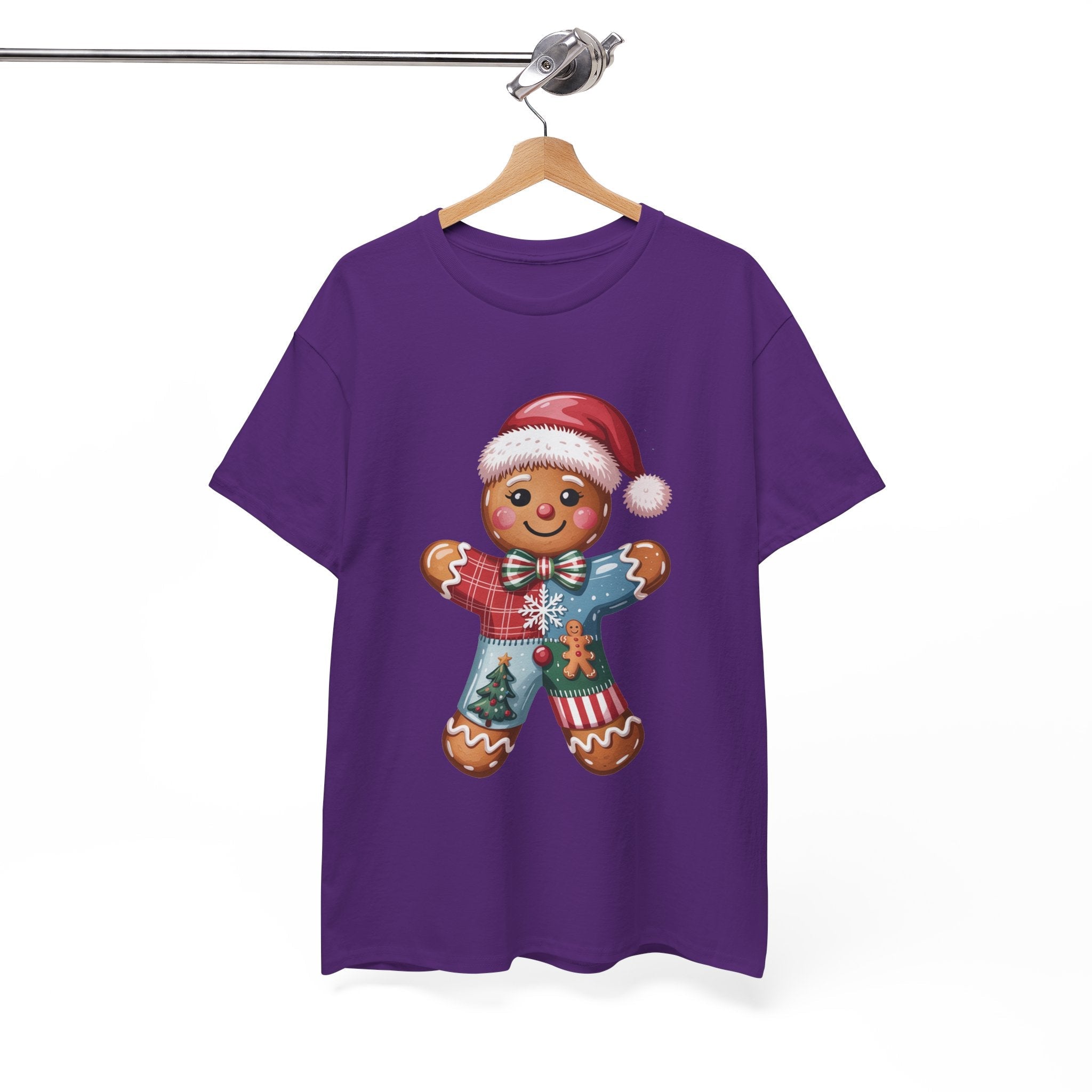 Gingerbread Man Christmas T- Shirt Printify