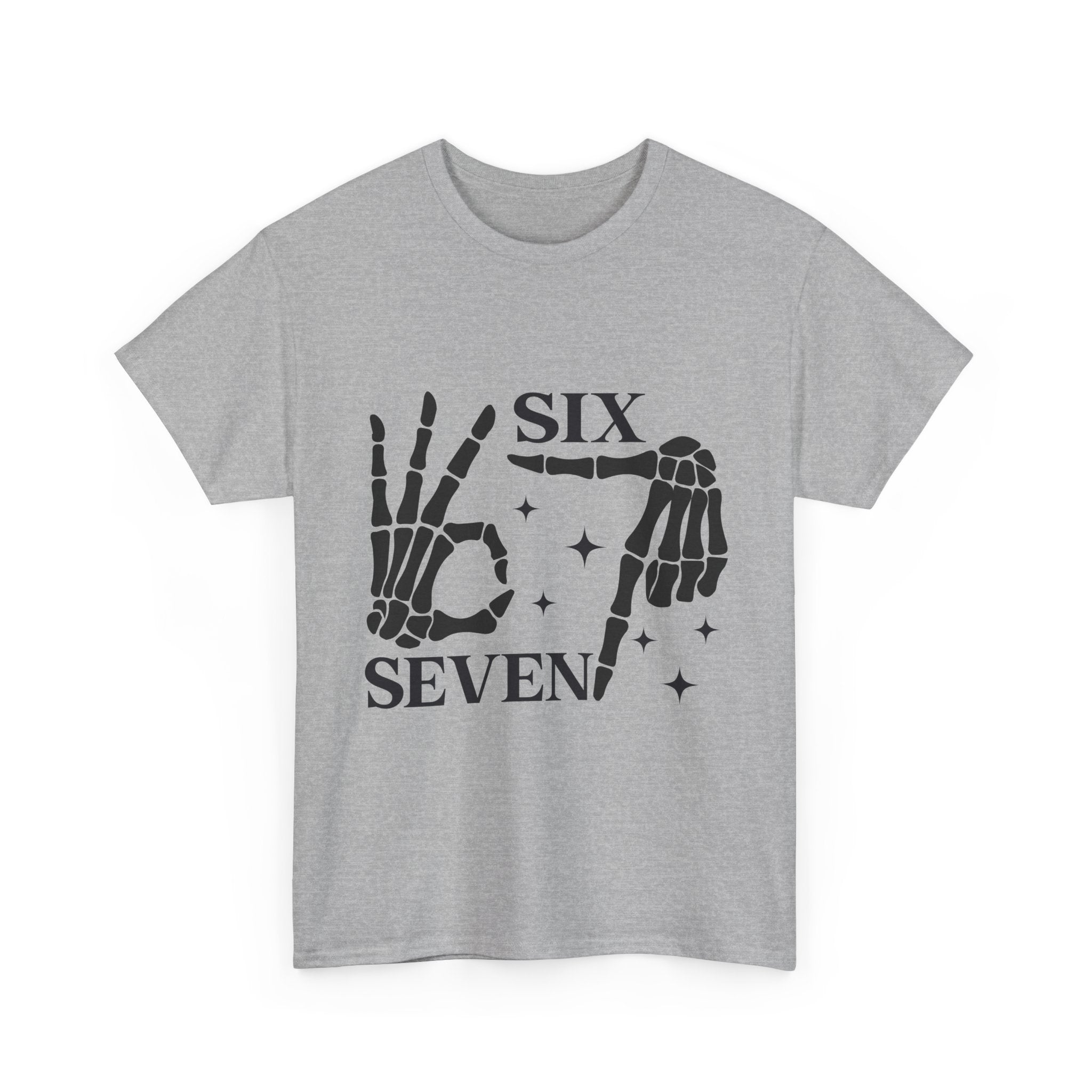 Skeleton Hands 6 - 7 Meme T- Shirt Printify