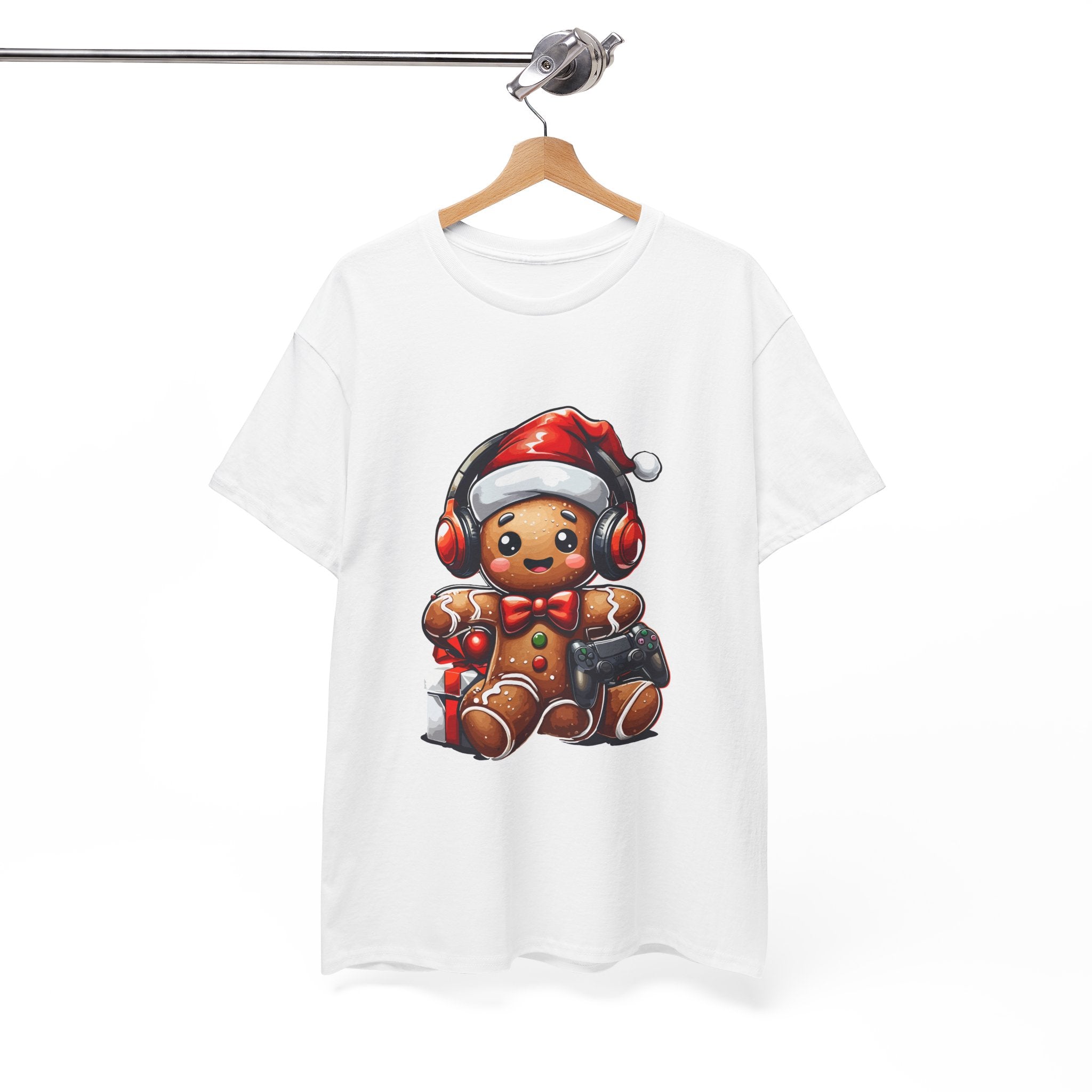 Gamer Gingerbread Unisex Graphic T- Shirt Printify