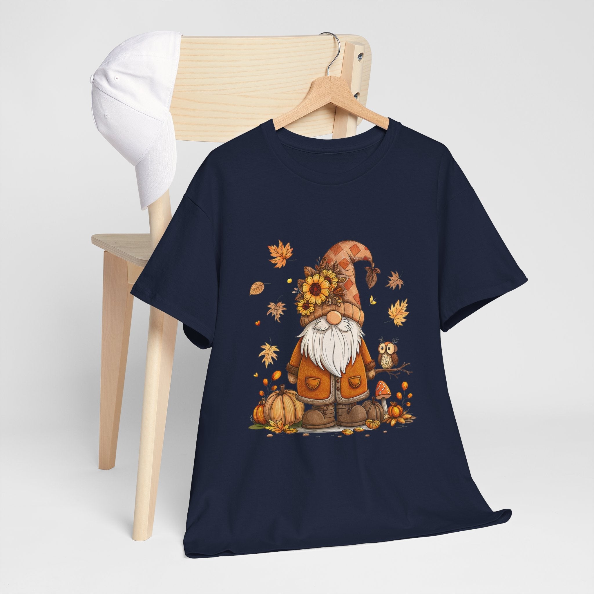 Fall Gnome Retro Unisex T- Shirt Printify