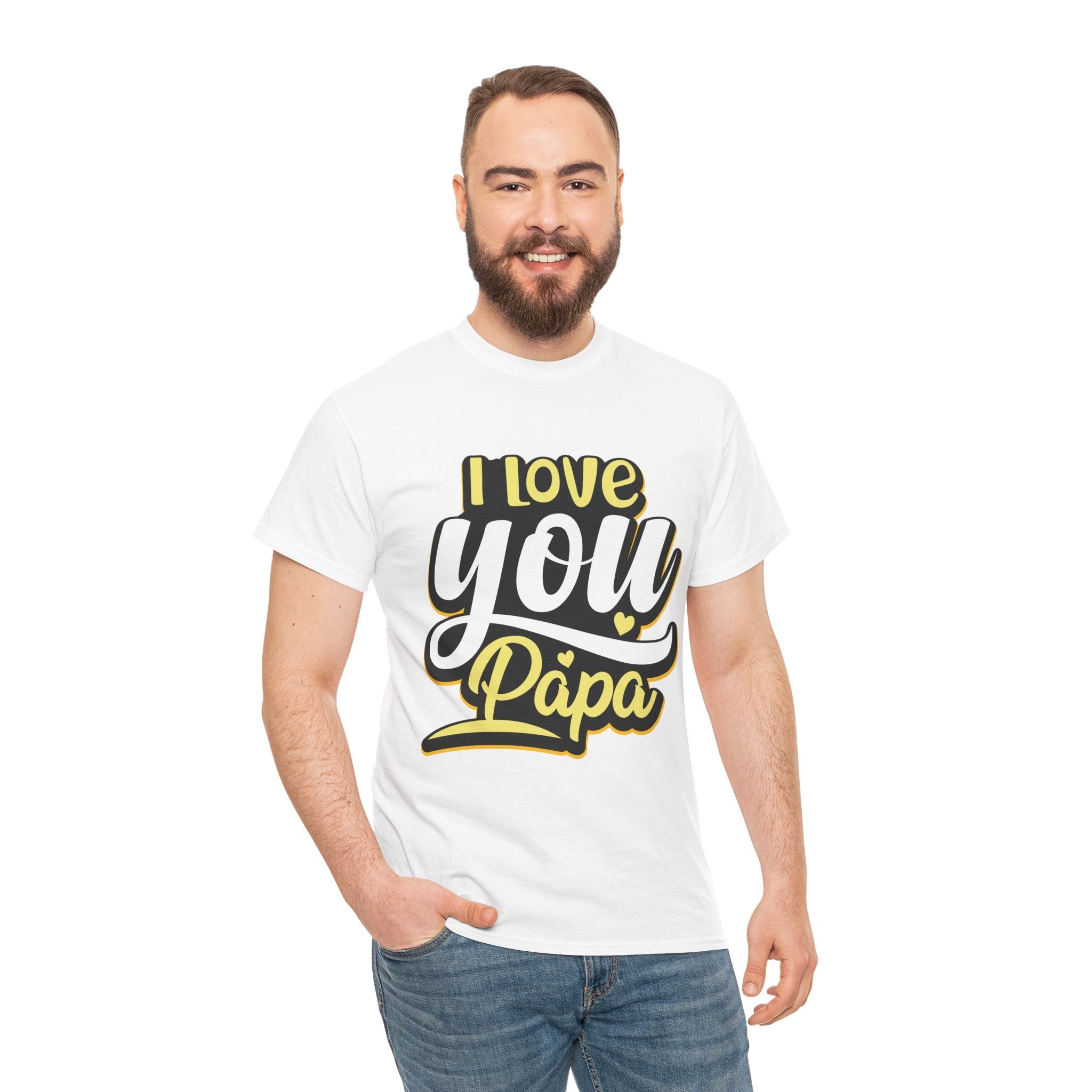 I Love You Papa Unisex Graphic T-Shirt Printify