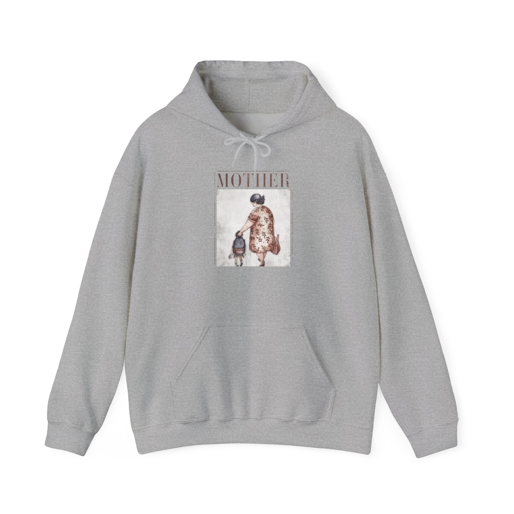 Mother & Child Vintage Art Hoodie Printify