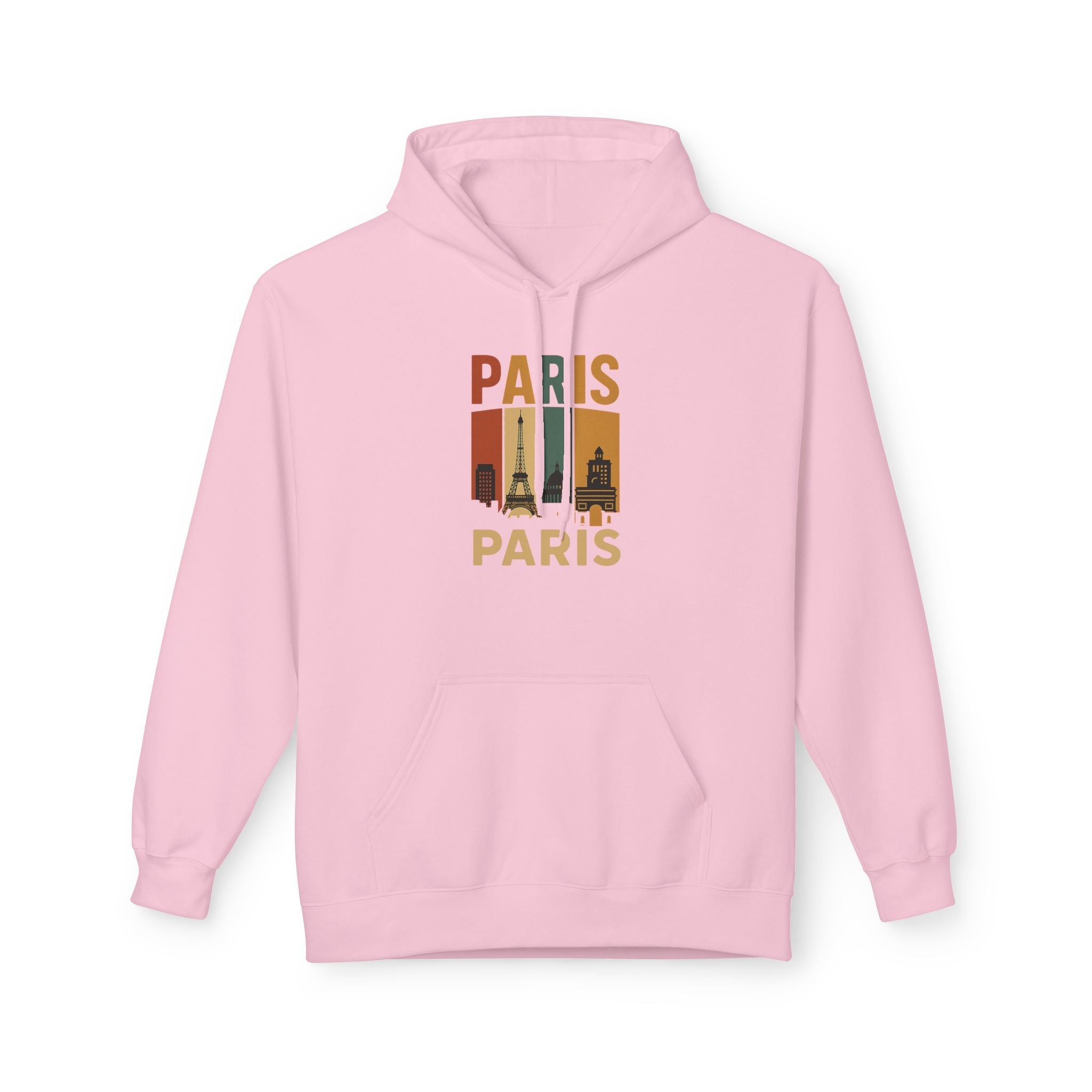 Retro Paris Skyline Hoodie Printify