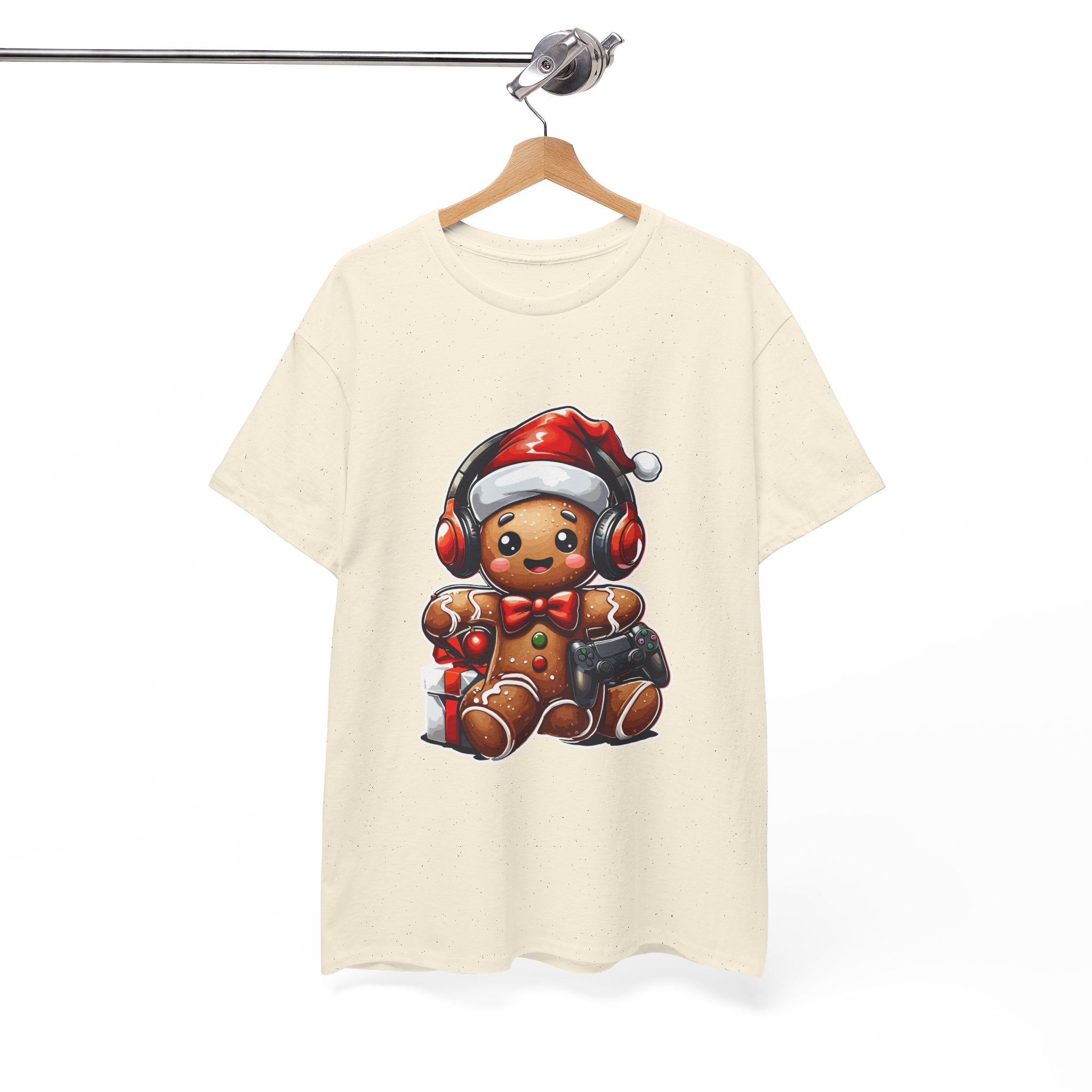Gamer Gingerbread Unisex Graphic T- Shirt Printify