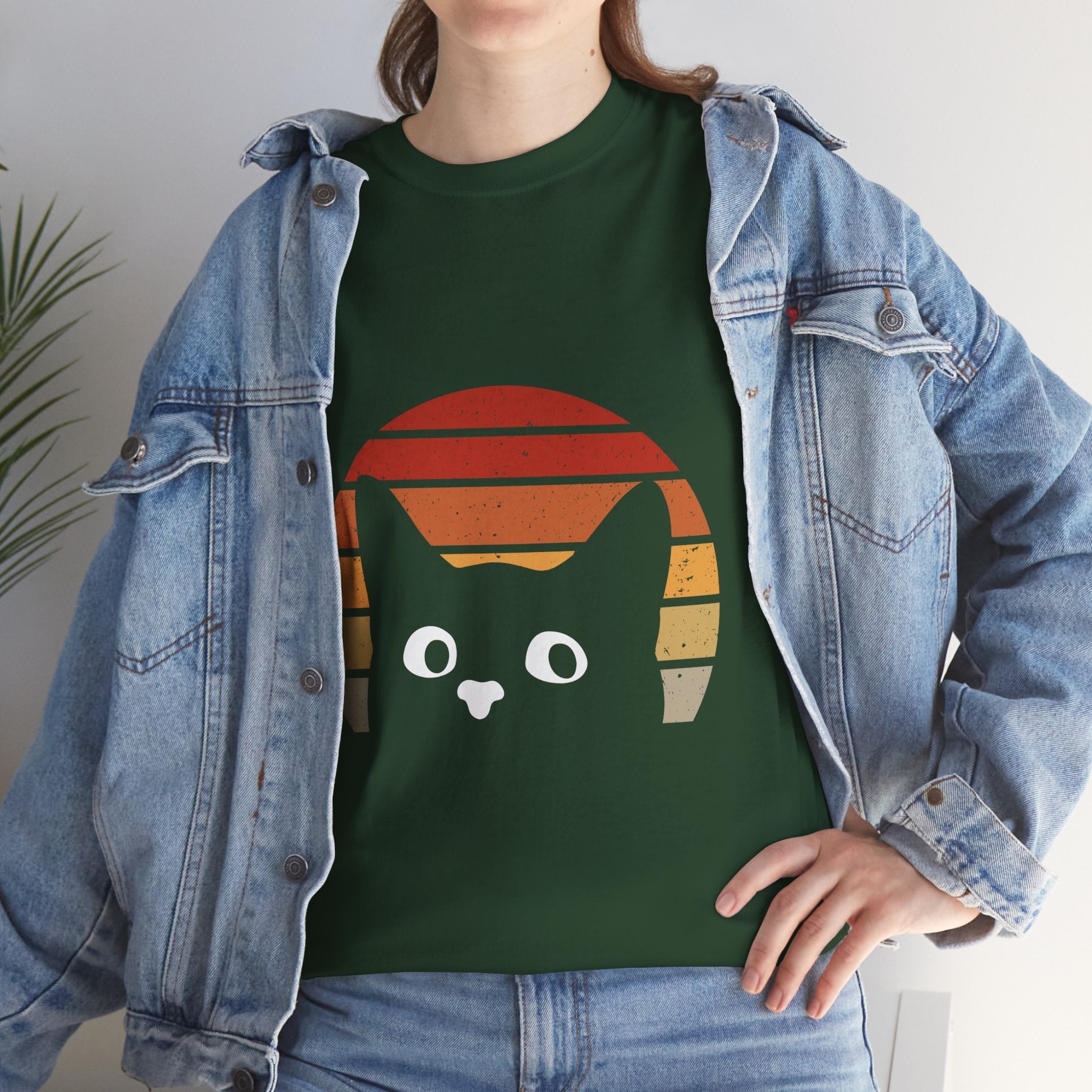 Vintage Cat Graphic Unisex T- Shirt Printify