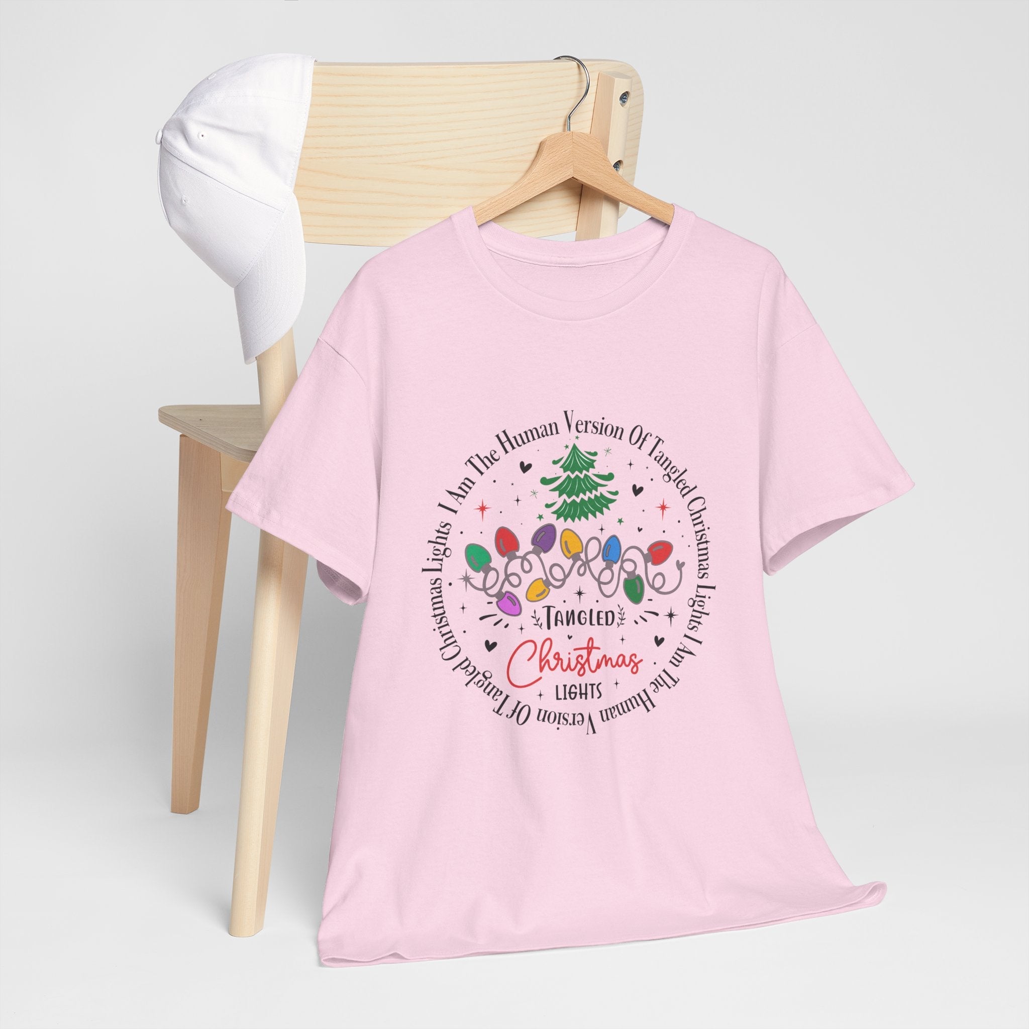 Funny Christmas Lights Design T-shirt Printify