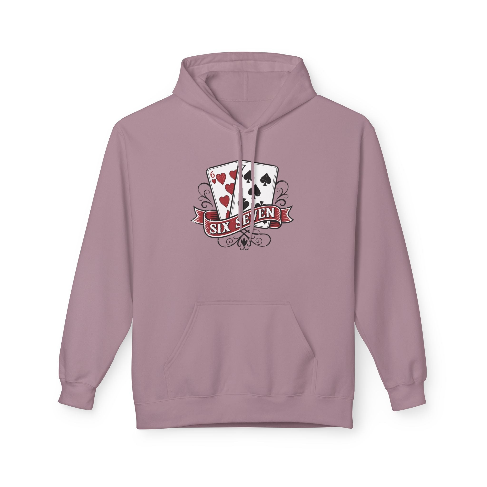 Retro Poker Graphic Cards Hoodie Printify