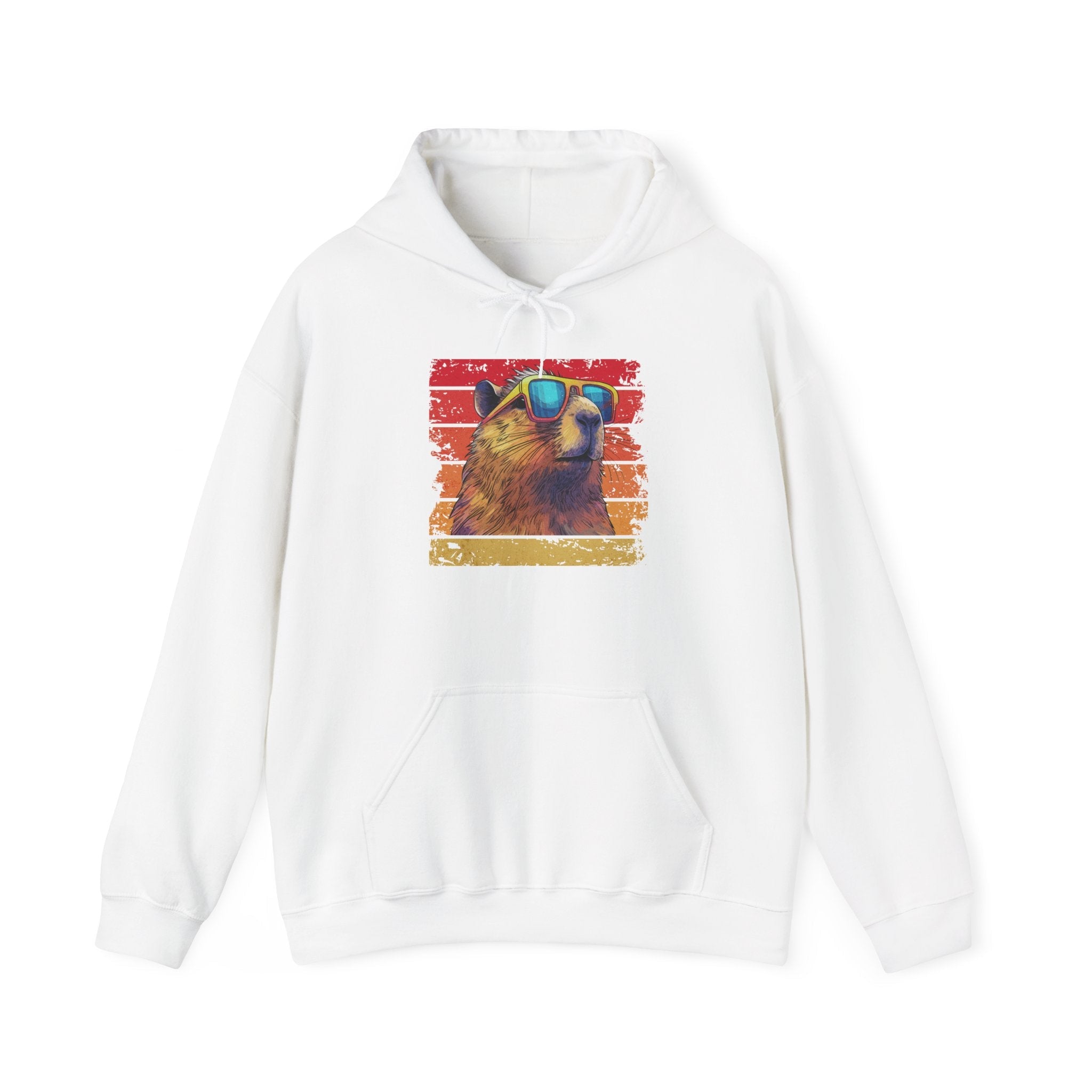 Vintage Retro Sunglasses Bear Hoodie Printify